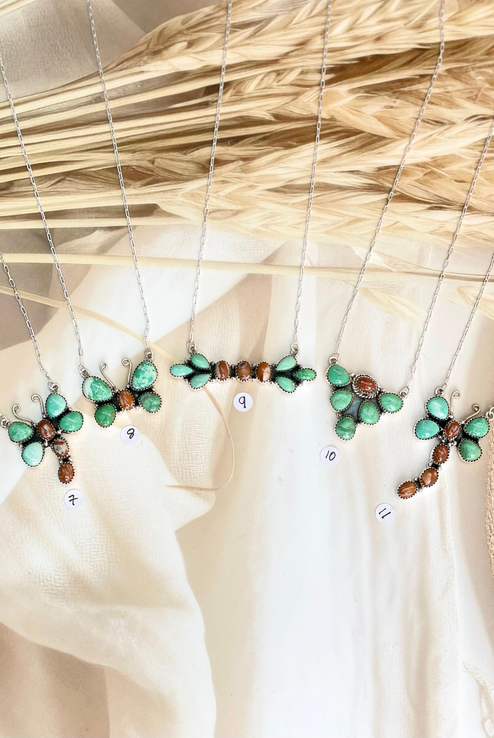 Varascite & Deer Fawn Necklace no7-Necklaces-Krush Kandy, Women's Online Fashion Boutique Located in Phoenix, Arizona (Scottsdale Area)