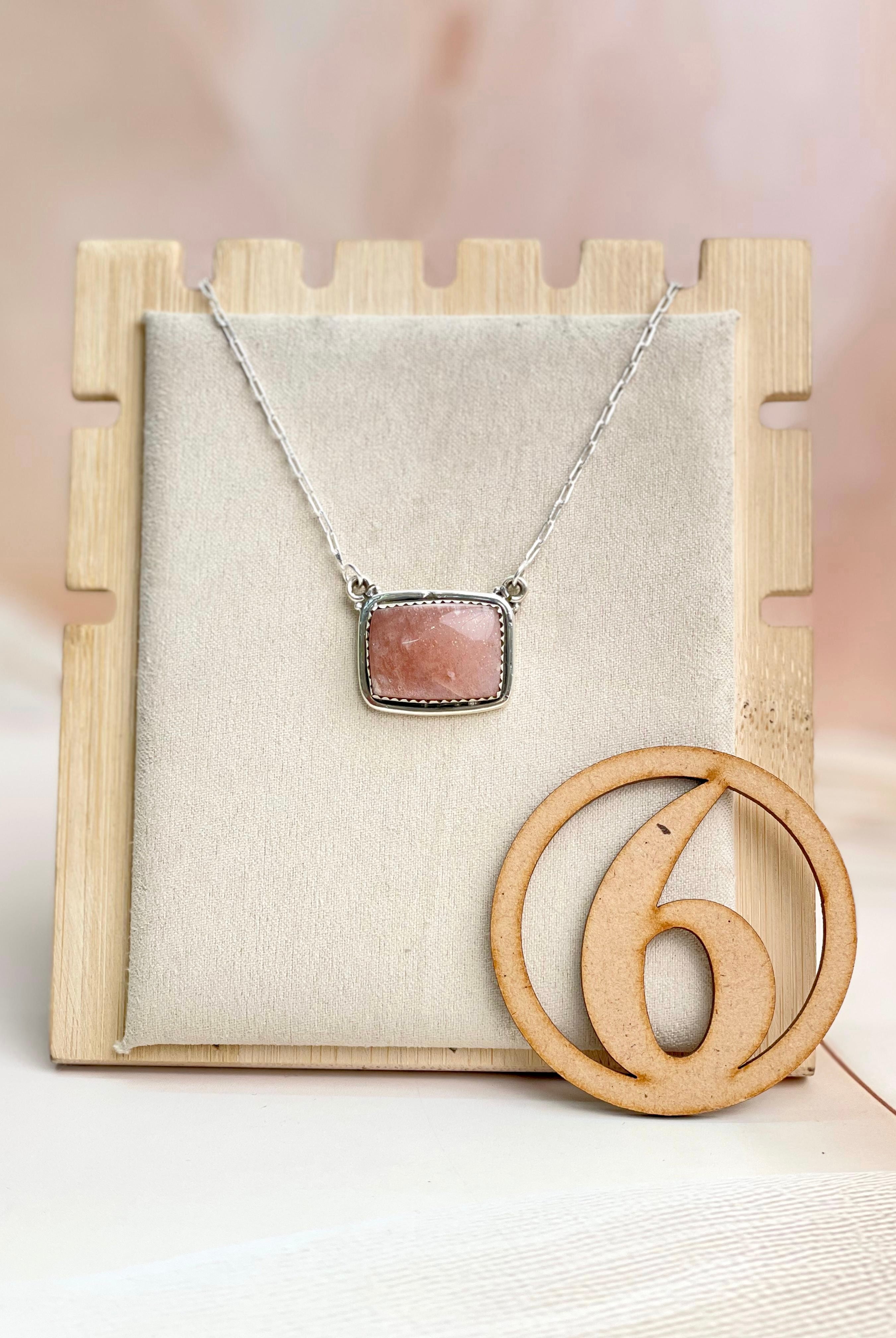 Sunstone Slab Necklace sno 32-Necklaces-Krush Kandy, Women's Online Fashion Boutique Located in Phoenix, Arizona (Scottsdale Area)