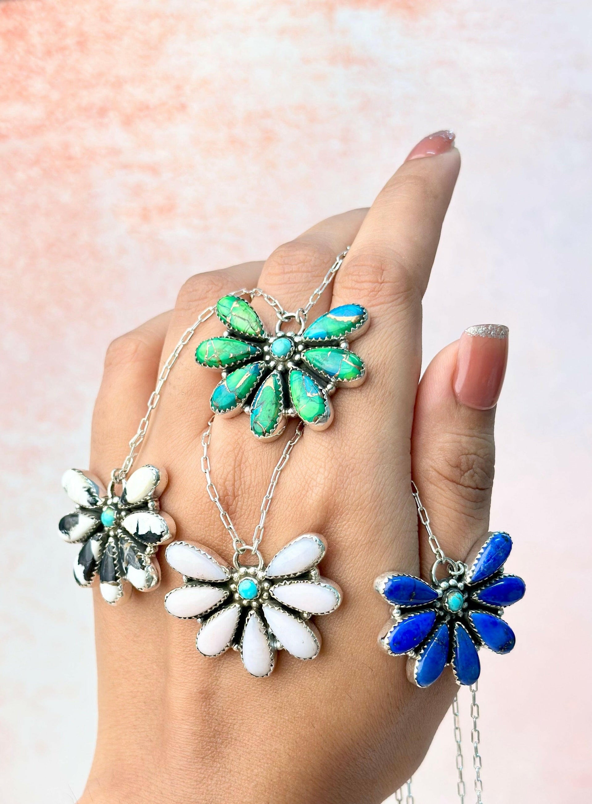 Wild Dreams Blooming Chain Pendants MADE TO ORDER-Necklaces-Krush Kandy, Women's Online Fashion Boutique Located in Phoenix, Arizona (Scottsdale Area)