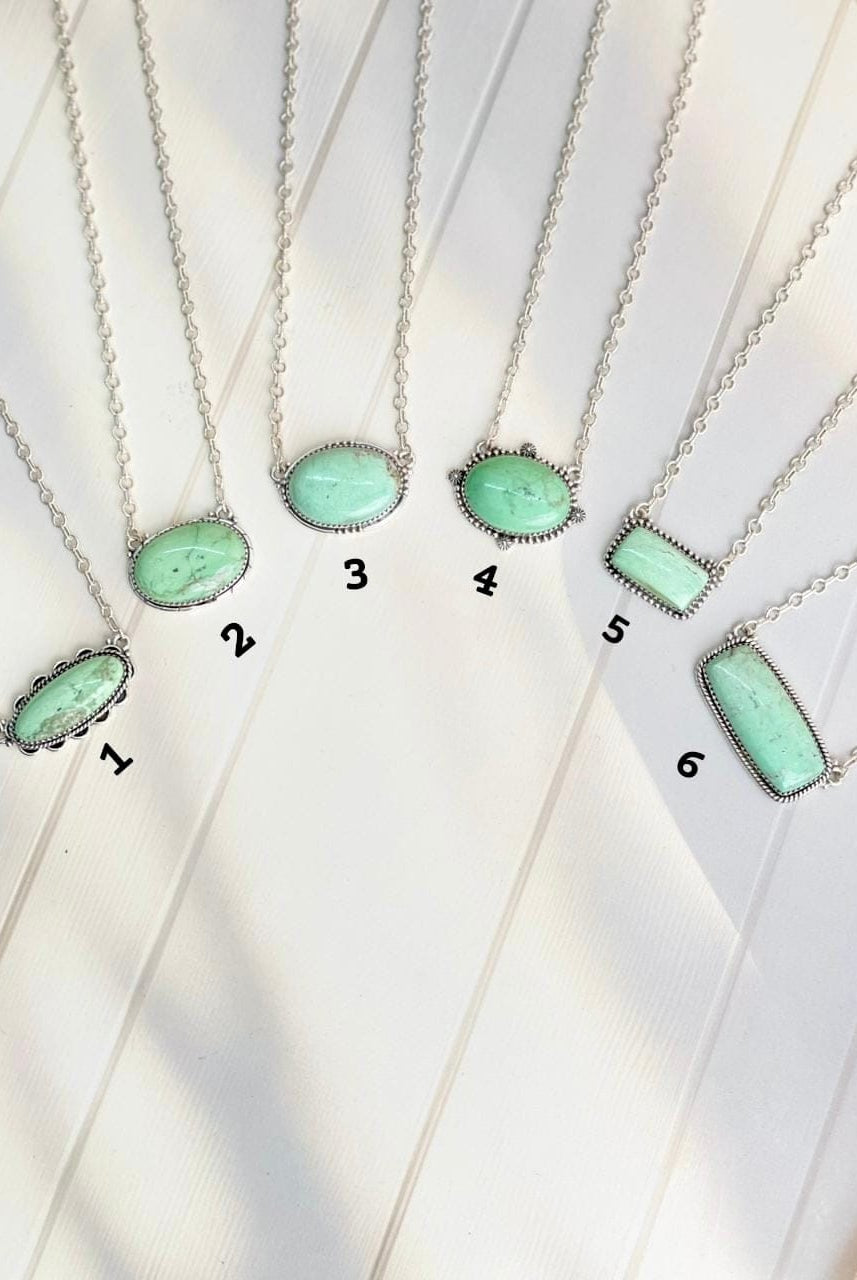 Deer Fawn & Varascite Big Slab Necklaces-Necklaces-Krush Kandy, Women's Online Fashion Boutique Located in Phoenix, Arizona (Scottsdale Area)