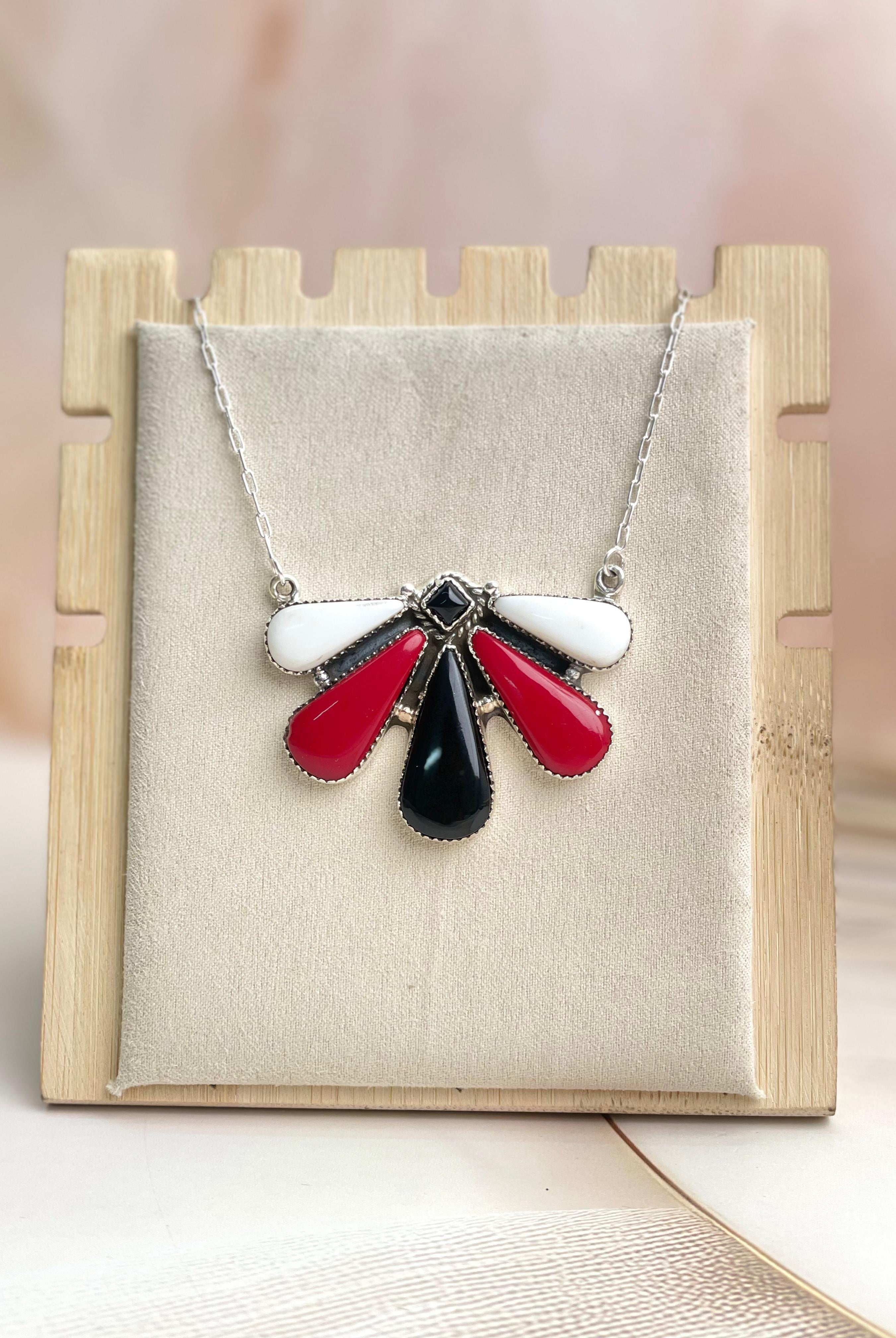Halloween Necklace Rosarita & Black Onyx sno 9-Necklaces-Krush Kandy, Women's Online Fashion Boutique Located in Phoenix, Arizona (Scottsdale Area)