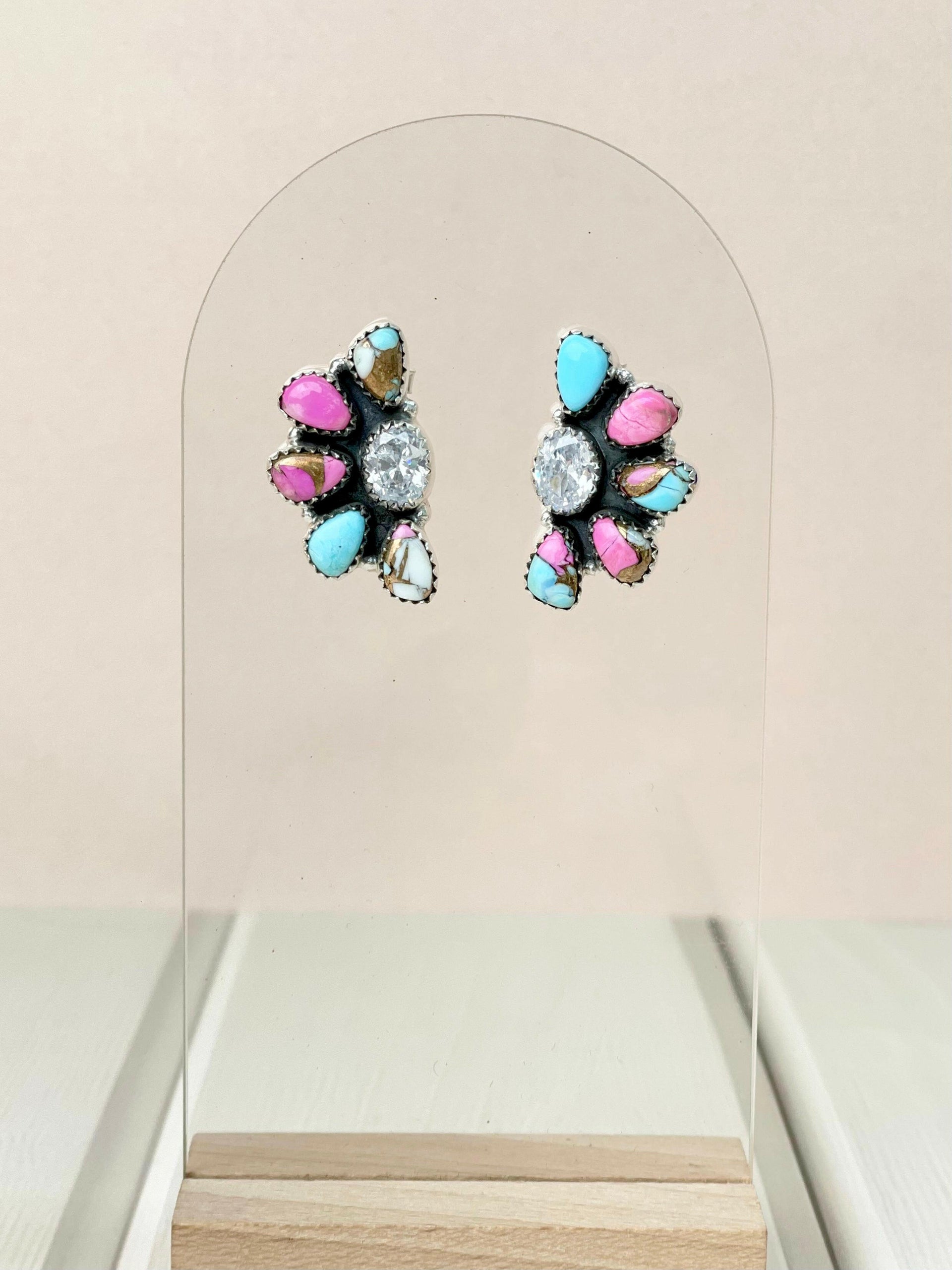 Cotton Candy Earrings Bno. 31-Earrings-Krush Kandy, Women's Online Fashion Boutique Located in Phoenix, Arizona (Scottsdale Area)