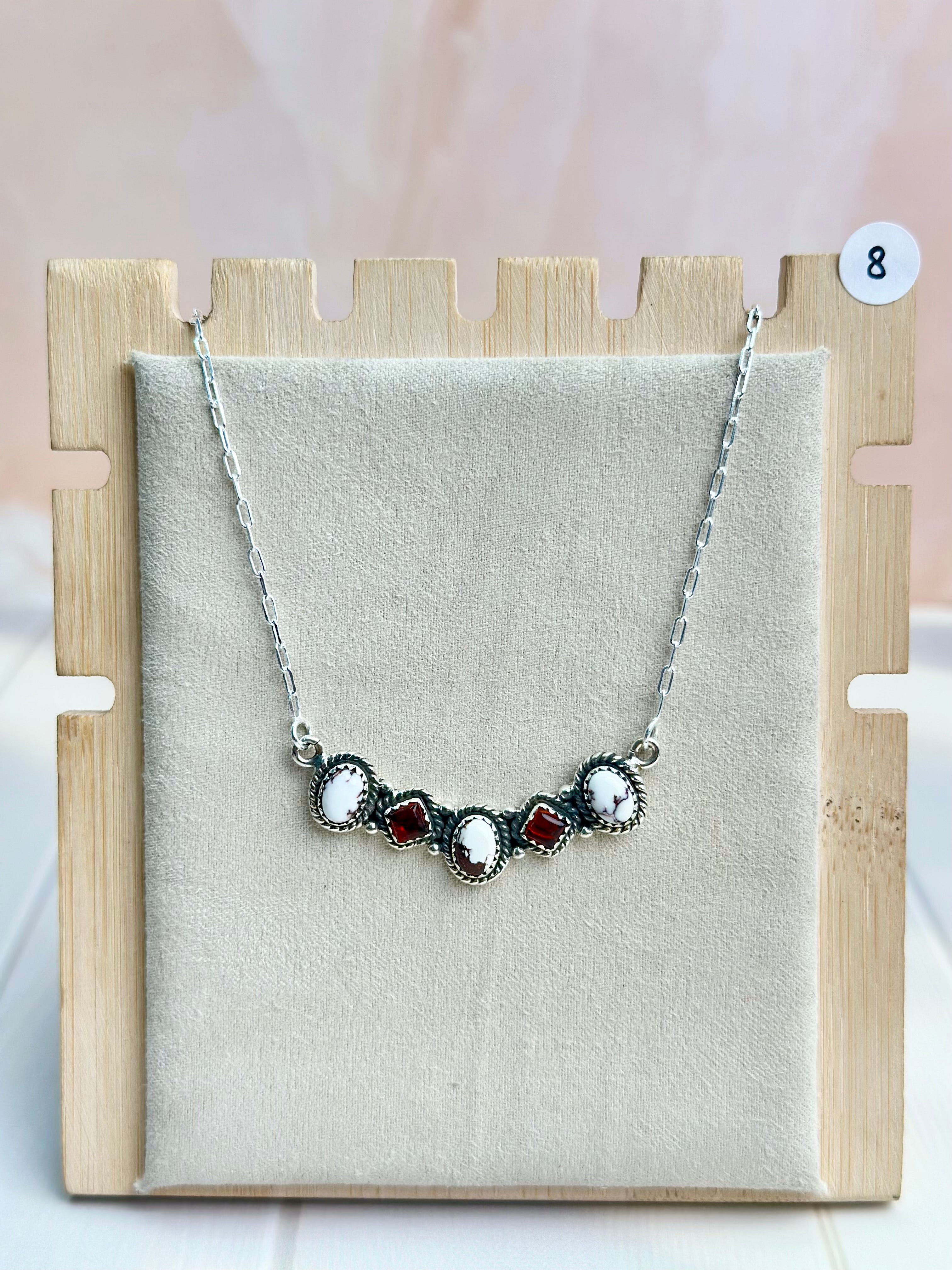 Amber, Turquoise & Crystal Necklaces-Necklaces-Krush Kandy, Women's Online Fashion Boutique Located in Phoenix, Arizona (Scottsdale Area)