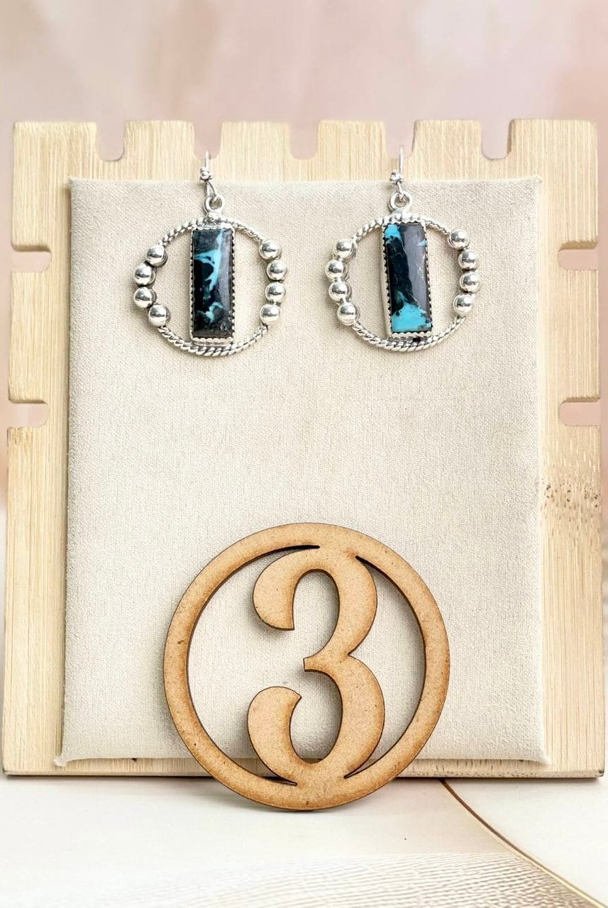Boho Bar Balls Hoops-Earrings-Krush Kandy, Women's Online Fashion Boutique Located in Phoenix, Arizona (Scottsdale Area)