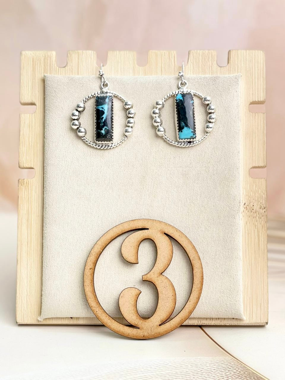 Boho Bar Balls Hoops-Earrings-Krush Kandy, Women's Online Fashion Boutique Located in Phoenix, Arizona (Scottsdale Area)