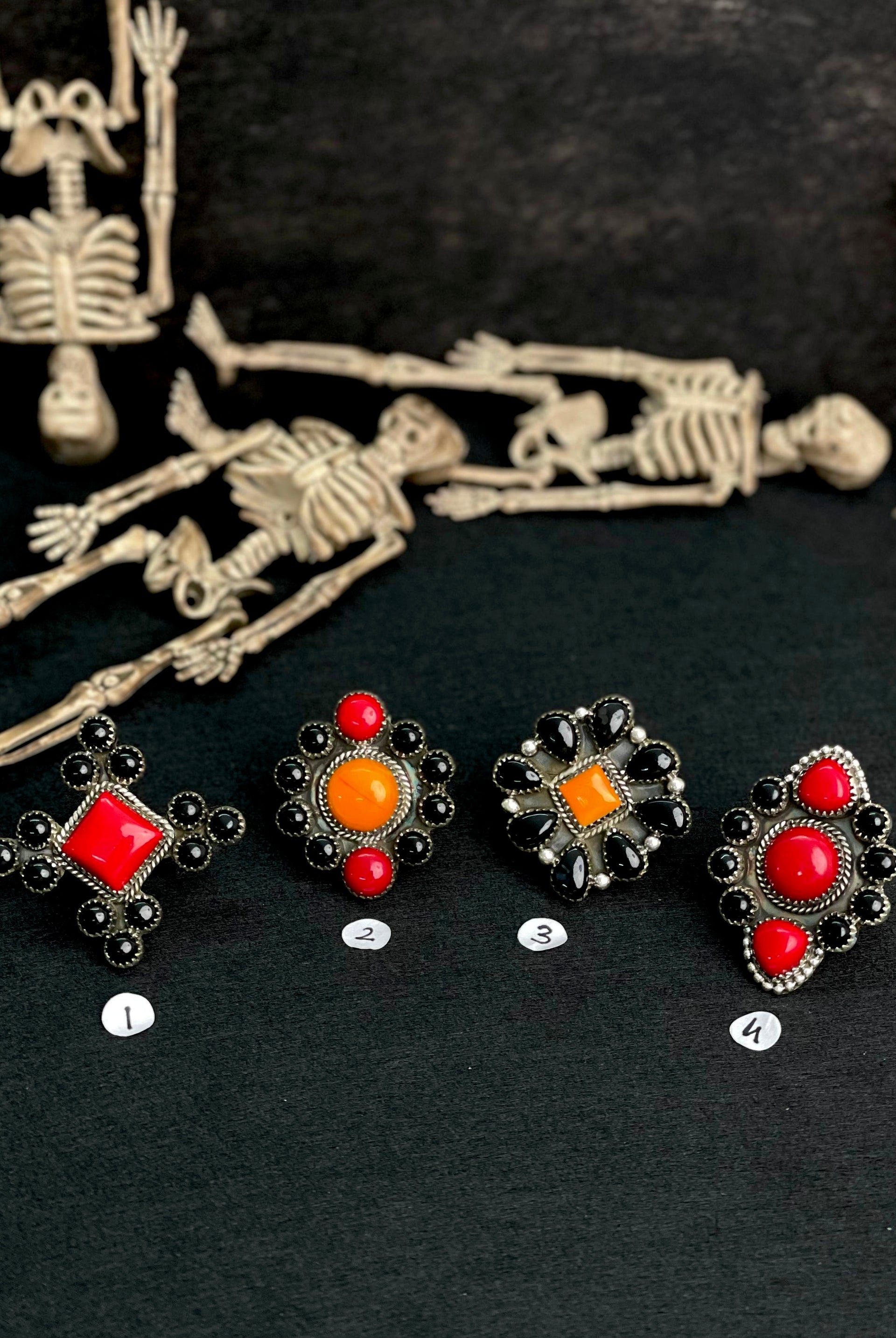 Halloween Rings Rosarita & Black Onyx sno 31-Rings-Krush Kandy, Women's Online Fashion Boutique Located in Phoenix, Arizona (Scottsdale Area)