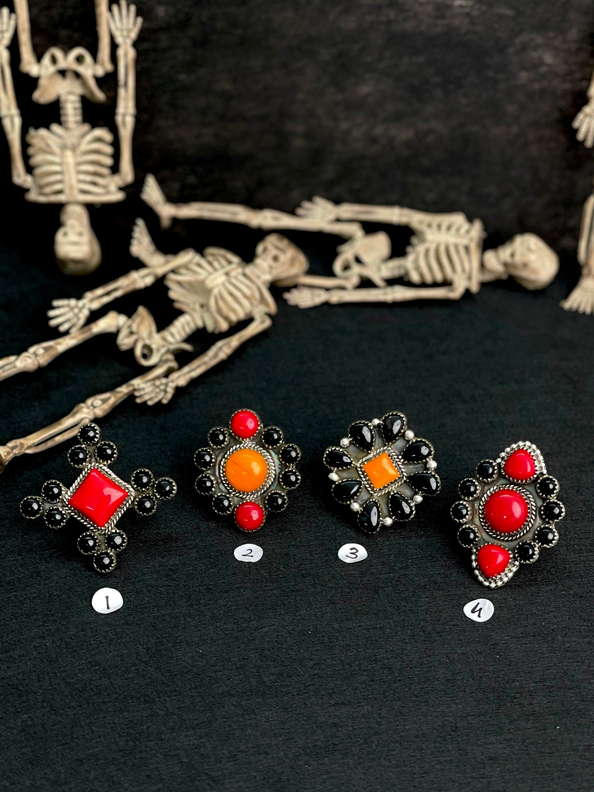Halloween Rings Rosarita & Black Onyx sno 31-Rings-Krush Kandy, Women's Online Fashion Boutique Located in Phoenix, Arizona (Scottsdale Area)