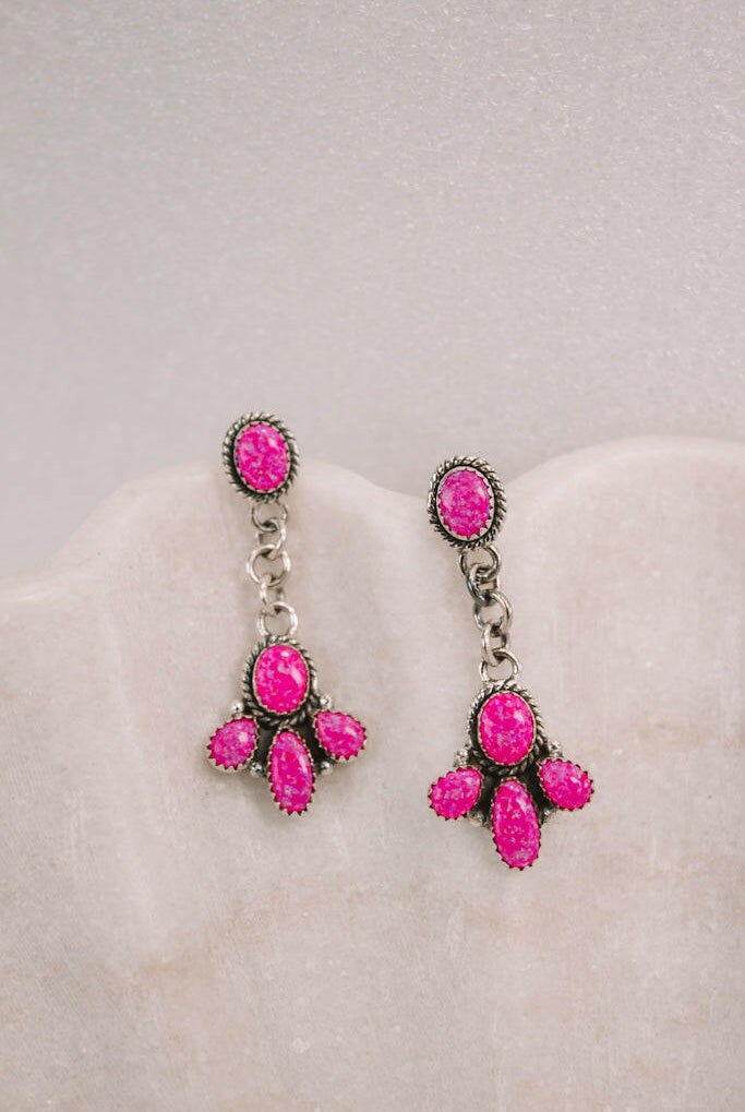 Dangle Cloved Chain Earrings-Drop Earrings-Krush Kandy, Women's Online Fashion Boutique Located in Phoenix, Arizona (Scottsdale Area)