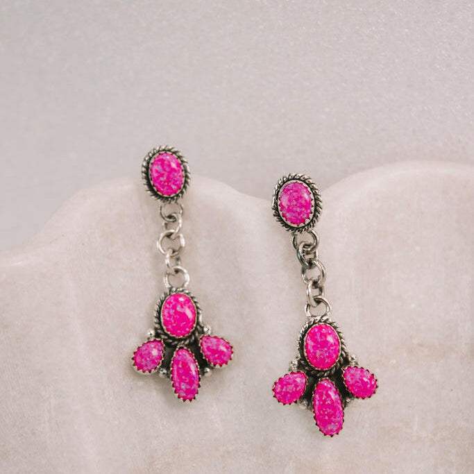 Dangle Cloved Chain Earrings-Drop Earrings-Krush Kandy, Women's Online Fashion Boutique Located in Phoenix, Arizona (Scottsdale Area)