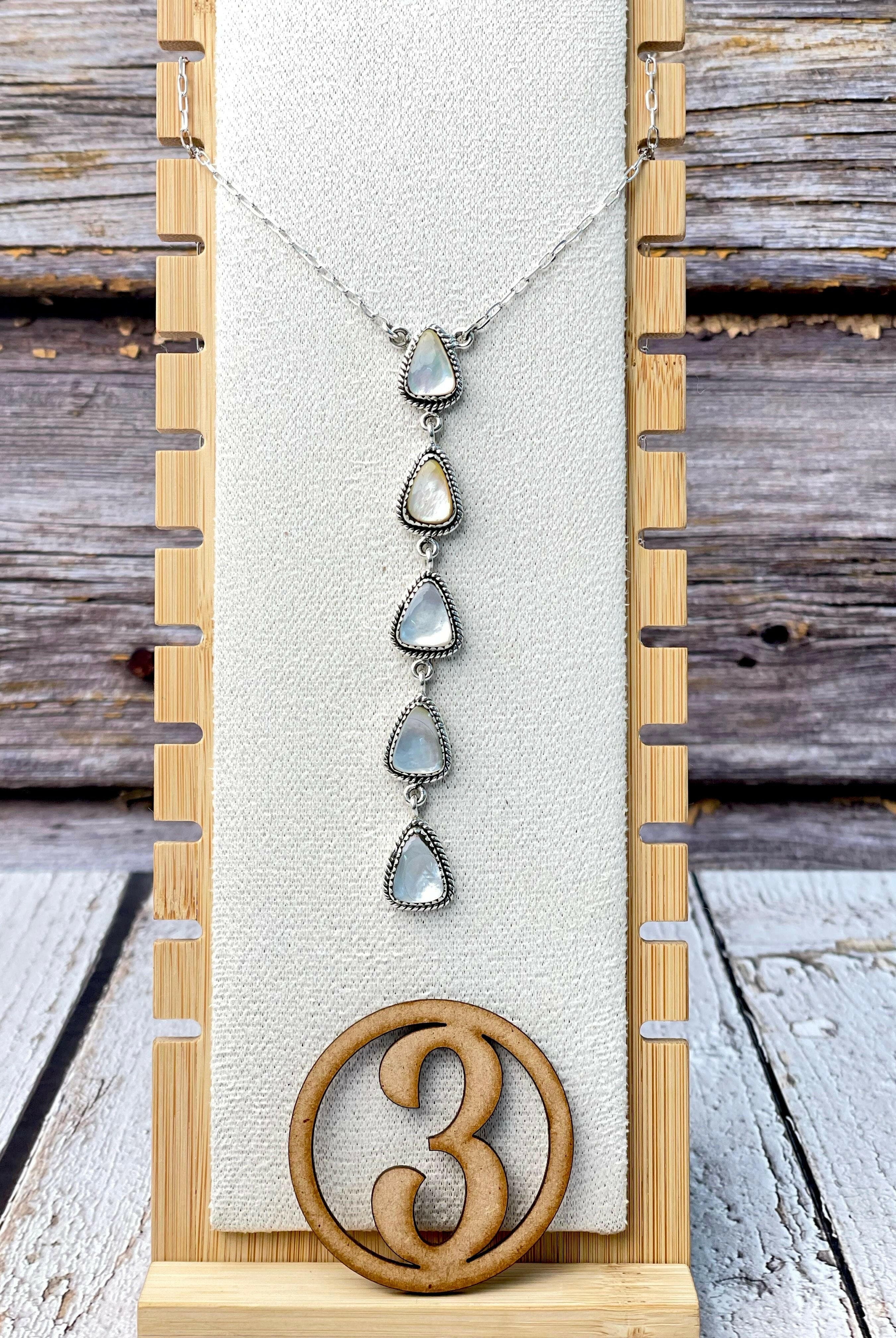 Classic Krush Stone Drop Necklace-Necklaces-Krush Kandy, Women's Online Fashion Boutique Located in Phoenix, Arizona (Scottsdale Area)