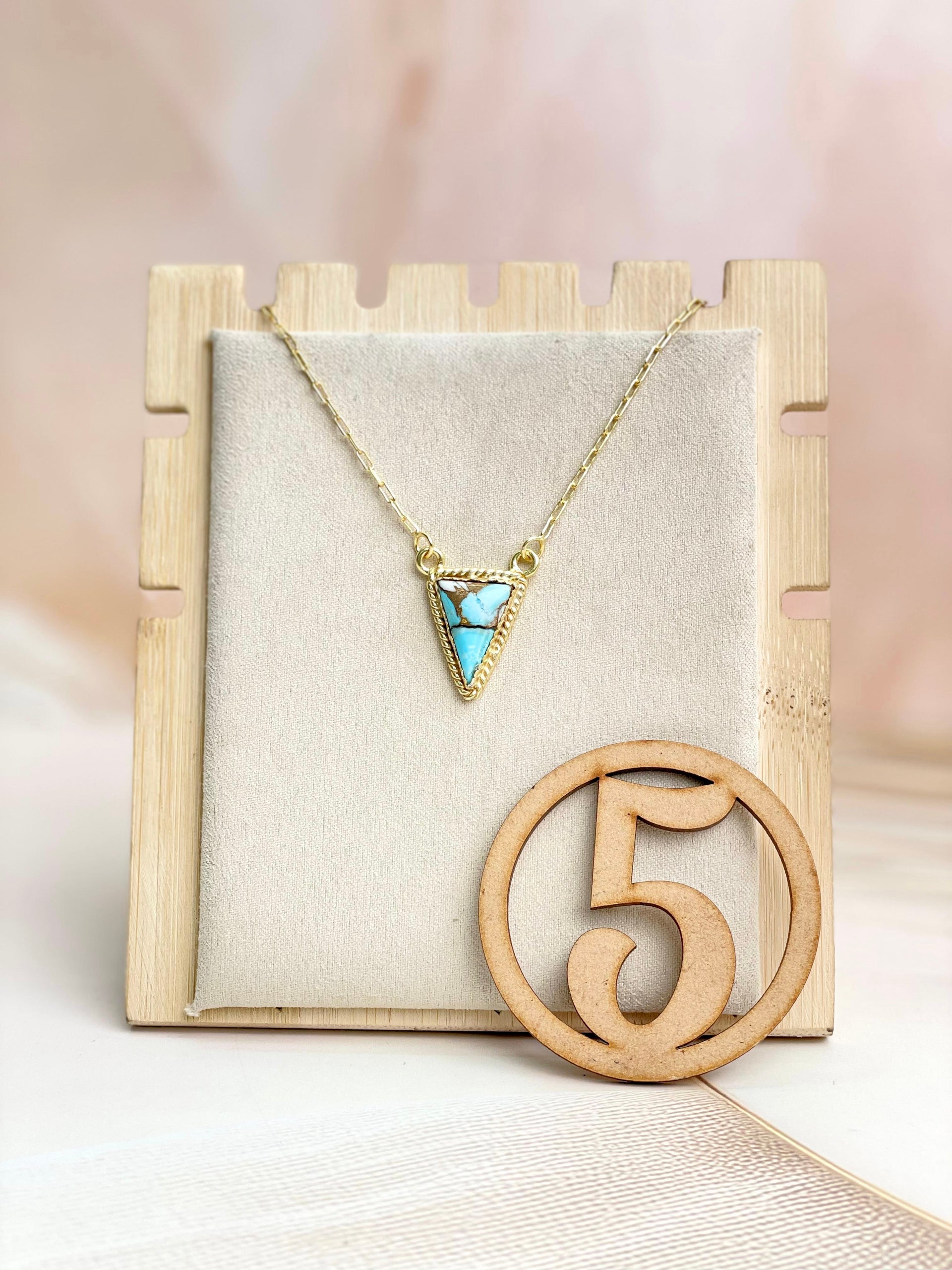 Krushed Gold & Stone Slab Geometric Necklace-Necklaces-Krush Kandy, Women's Online Fashion Boutique Located in Phoenix, Arizona (Scottsdale Area)