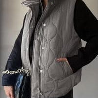Lux Quilted Puffer Vest-Jackets-Krush Kandy, Women's Online Fashion Boutique Located in Phoenix, Arizona (Scottsdale Area)