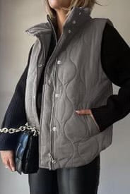 Lux Quilted Puffer Vest-Jackets-Krush Kandy, Women's Online Fashion Boutique Located in Phoenix, Arizona (Scottsdale Area)