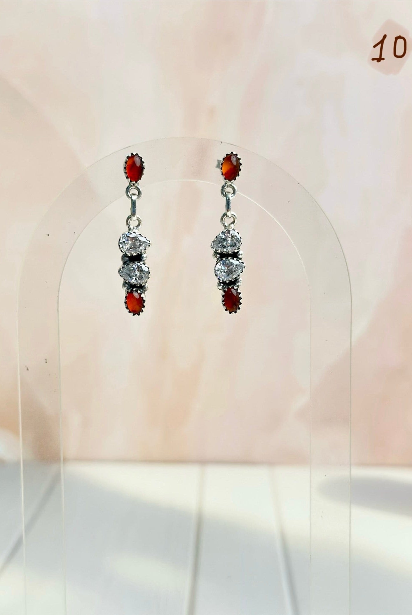 Amber, Turquoise & Crystals Mixed Earrings-Earrings-Krush Kandy, Women's Online Fashion Boutique Located in Phoenix, Arizona (Scottsdale Area)