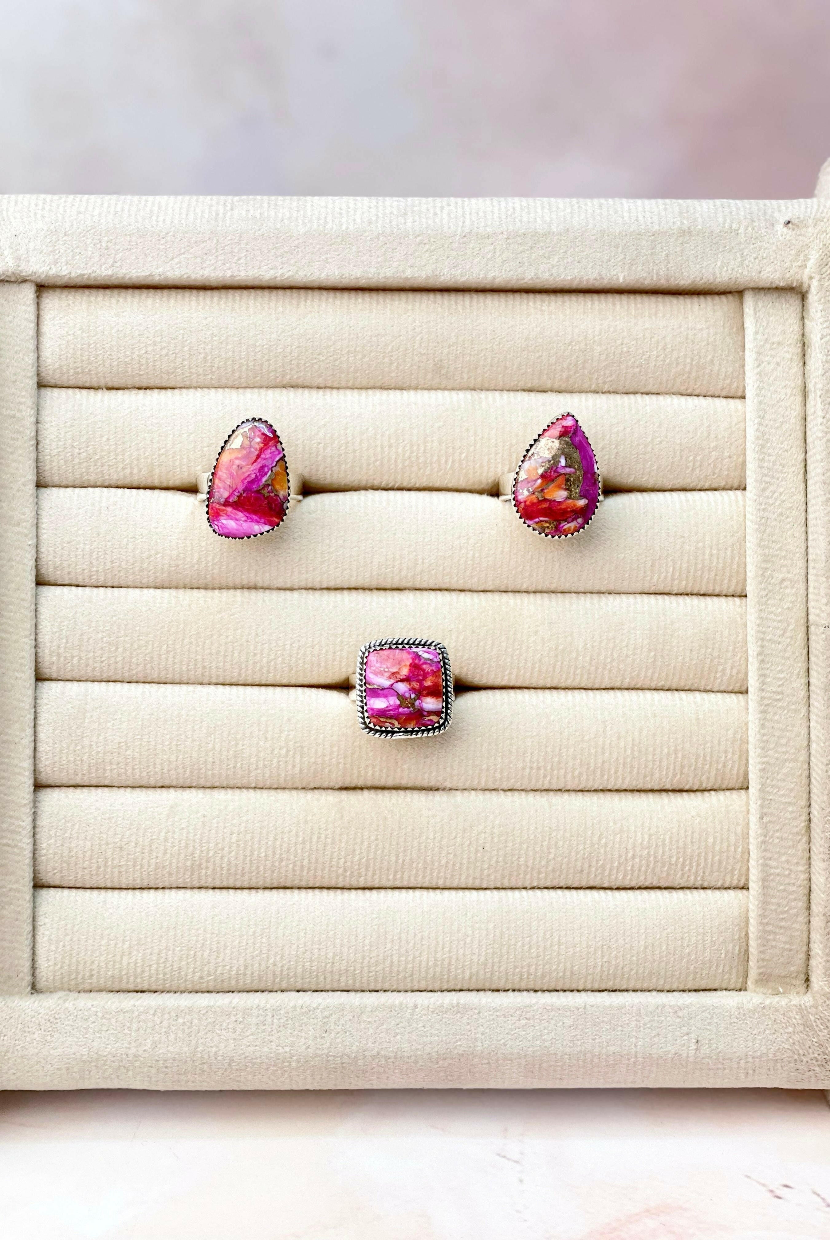 Star Burst Slab Stone Rings-Rings-Krush Kandy, Women's Online Fashion Boutique Located in Phoenix, Arizona (Scottsdale Area)
