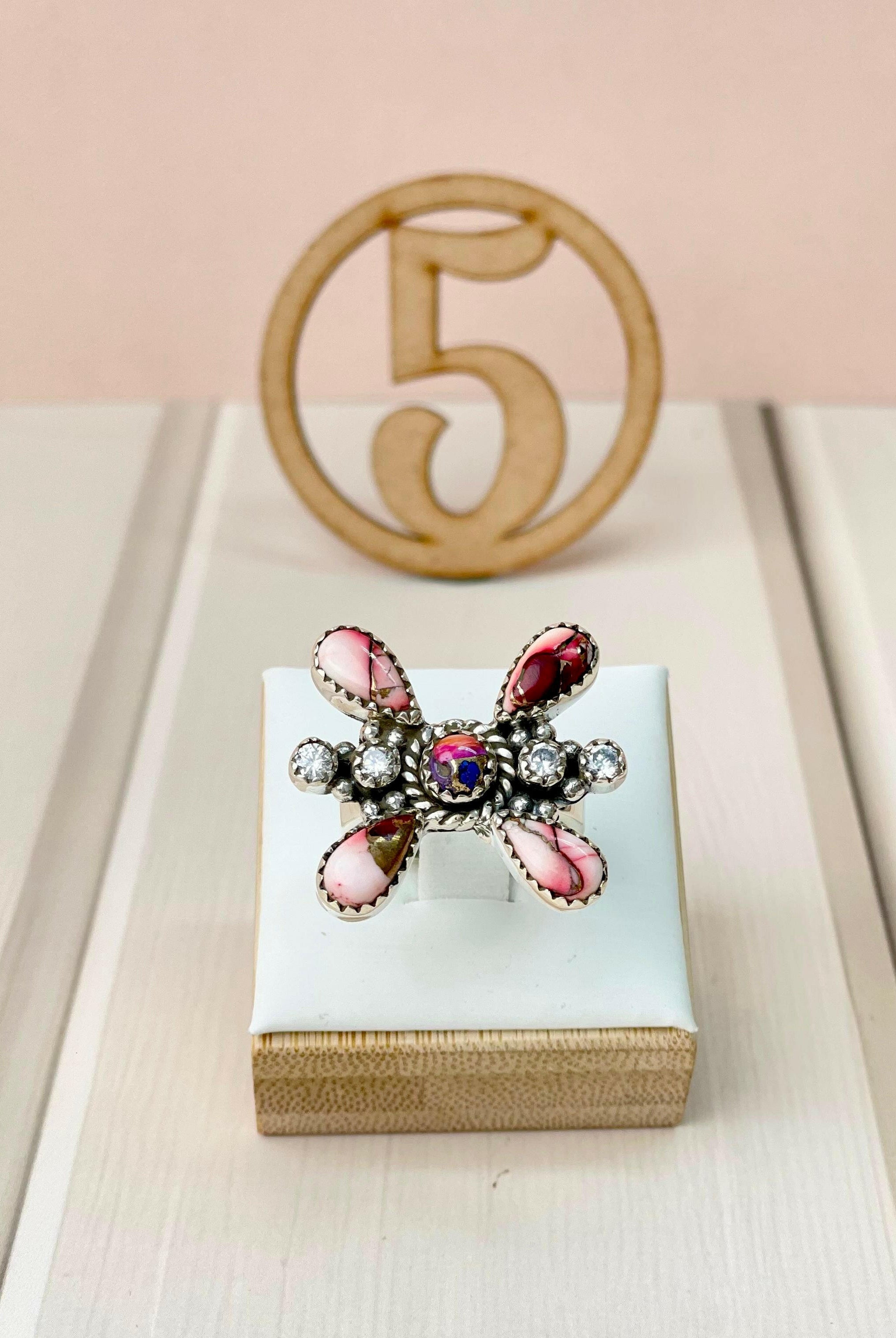 Red Dahlia One of a Kind Rings-Rings-Krush Kandy, Women's Online Fashion Boutique Located in Phoenix, Arizona (Scottsdale Area)
