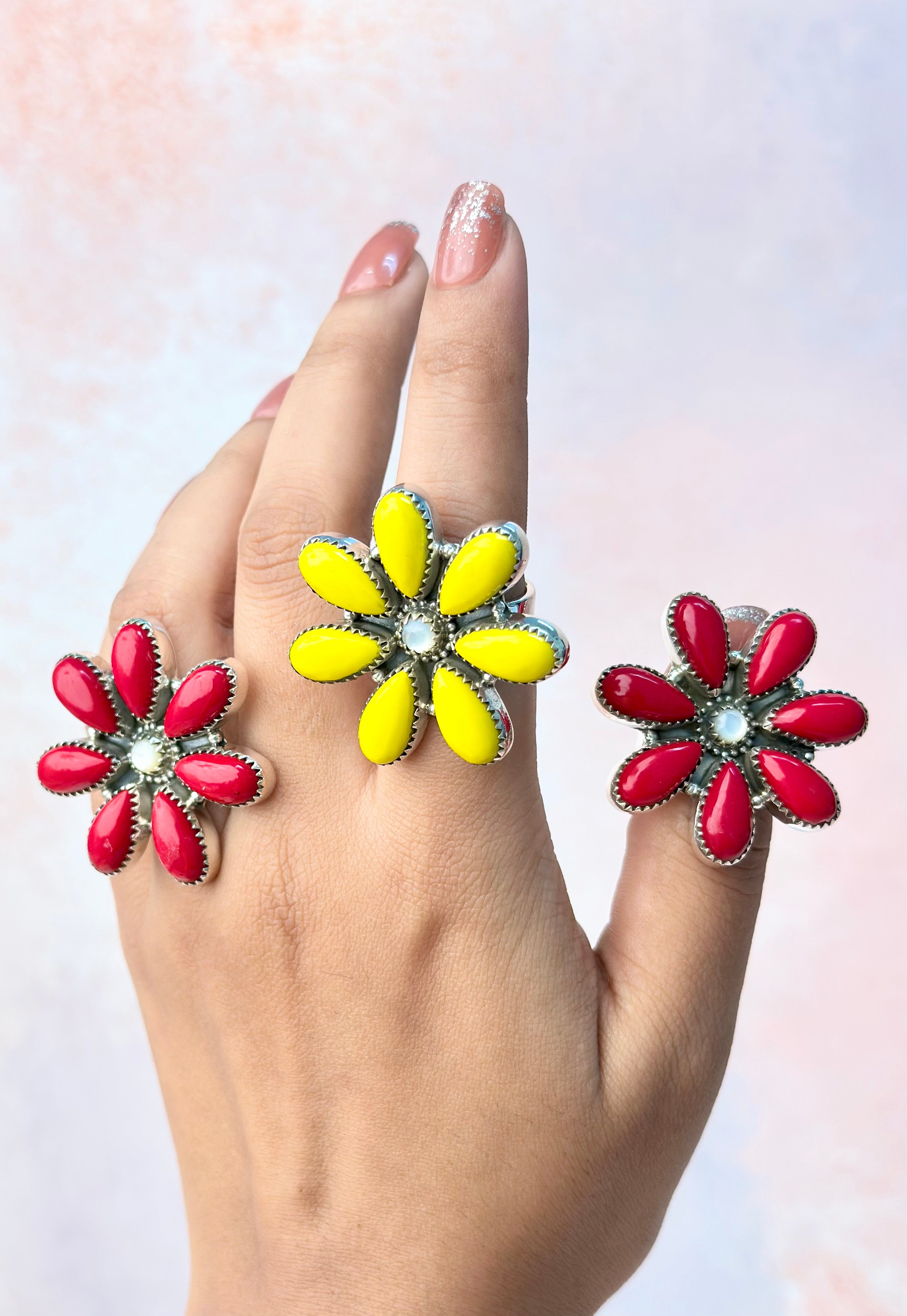 Blooming Rosarita Daisy Rings-Rings-Krush Kandy, Women's Online Fashion Boutique Located in Phoenix, Arizona (Scottsdale Area)