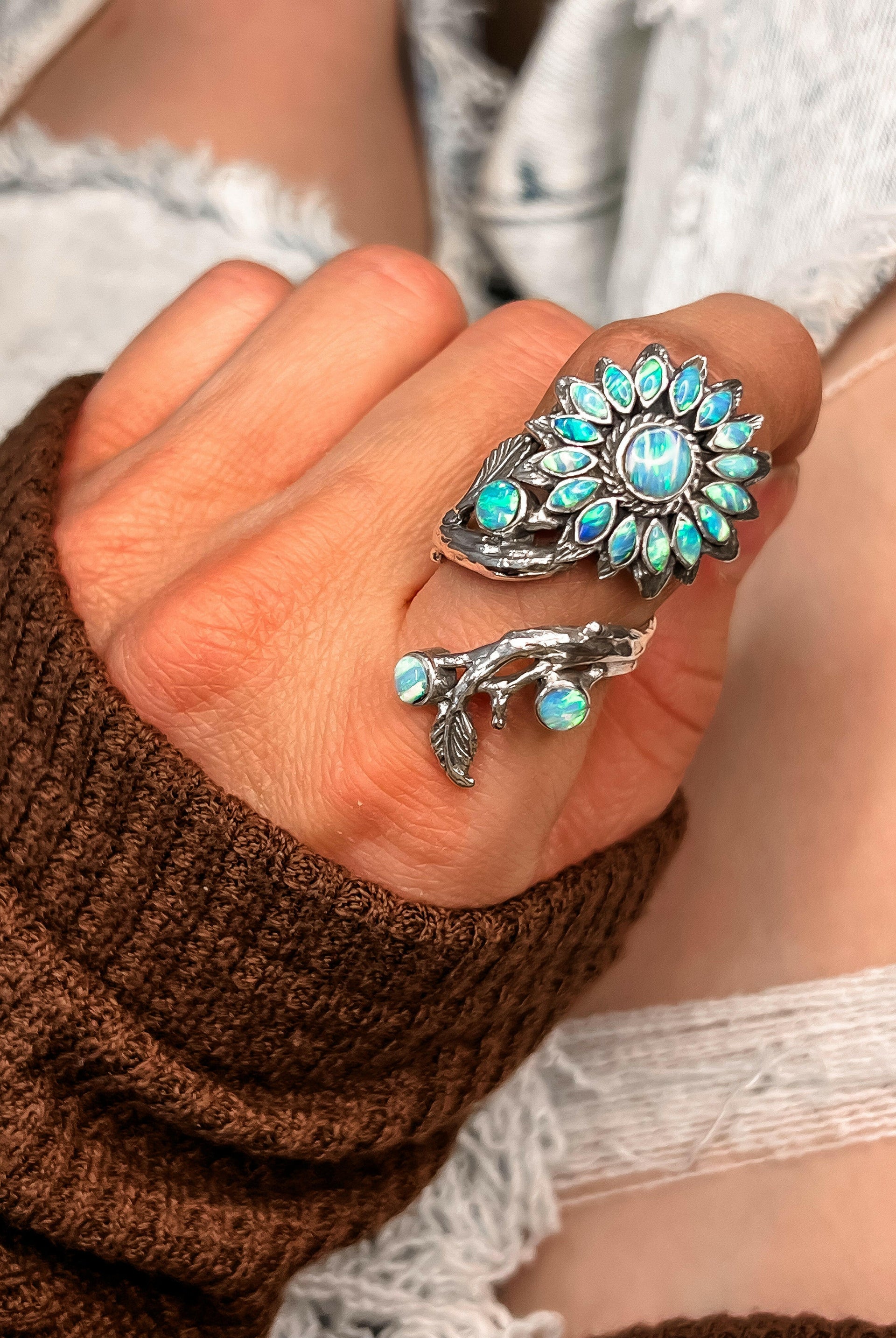 Flowers In Bloom Ring-Cluster Rings-Krush Kandy, Women's Online Fashion Boutique Located in Phoenix, Arizona (Scottsdale Area)