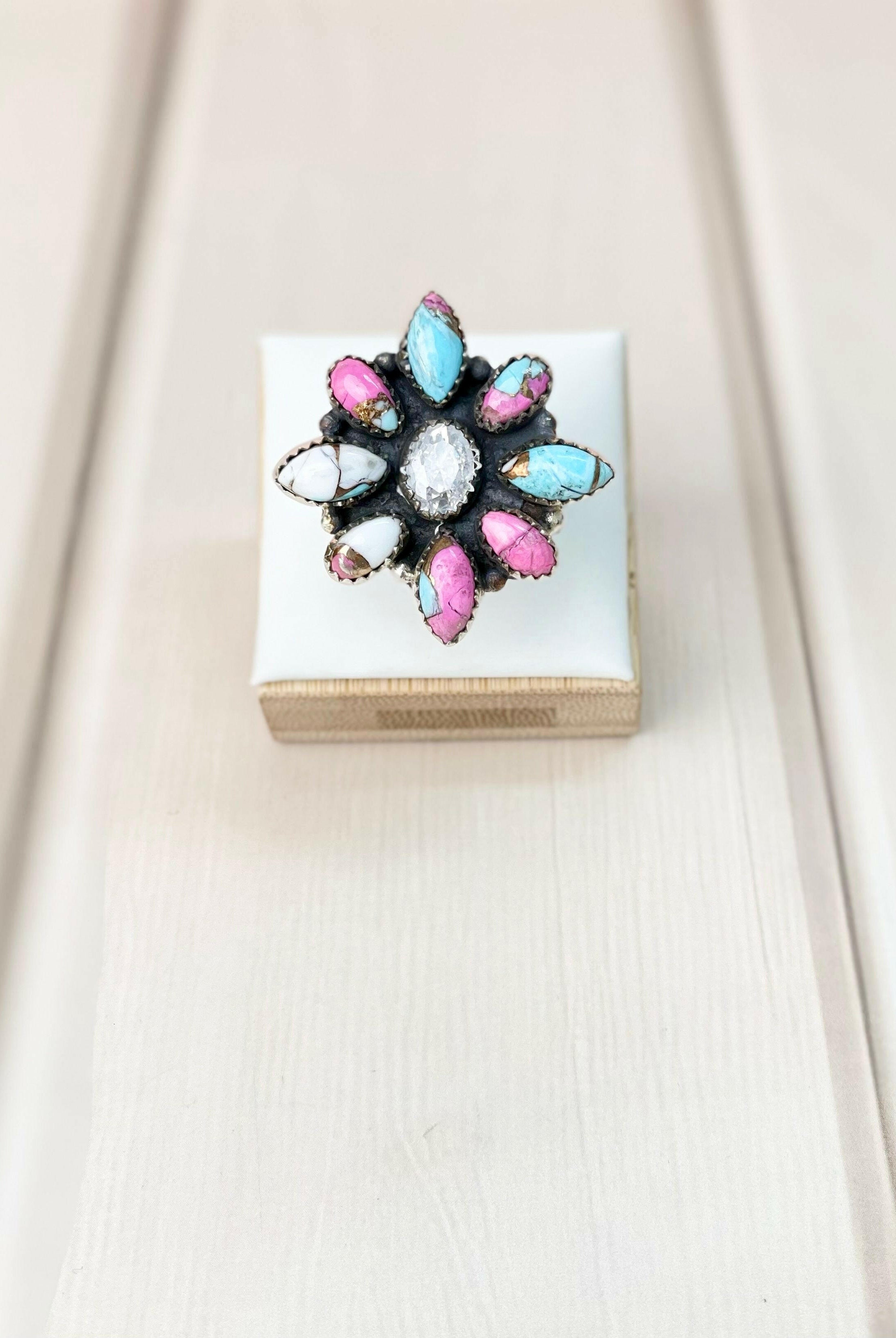 Boho Chic Cotton Candy Western Ring-Rings-Krush Kandy, Women's Online Fashion Boutique Located in Phoenix, Arizona (Scottsdale Area)