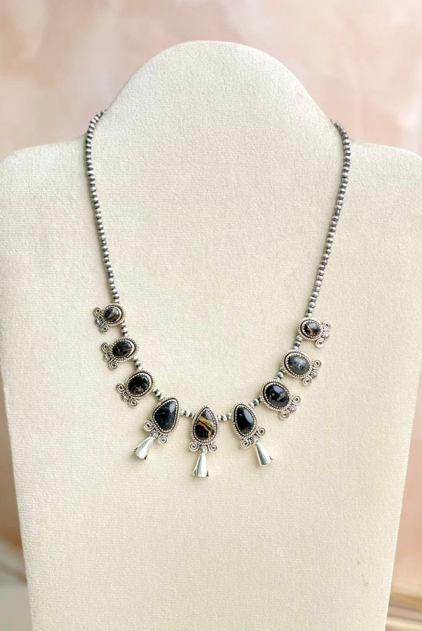 One Of A Kind Desert Pearl Slab Cluster Necklaces-Necklaces-Krush Kandy, Women's Online Fashion Boutique Located in Phoenix, Arizona (Scottsdale Area)