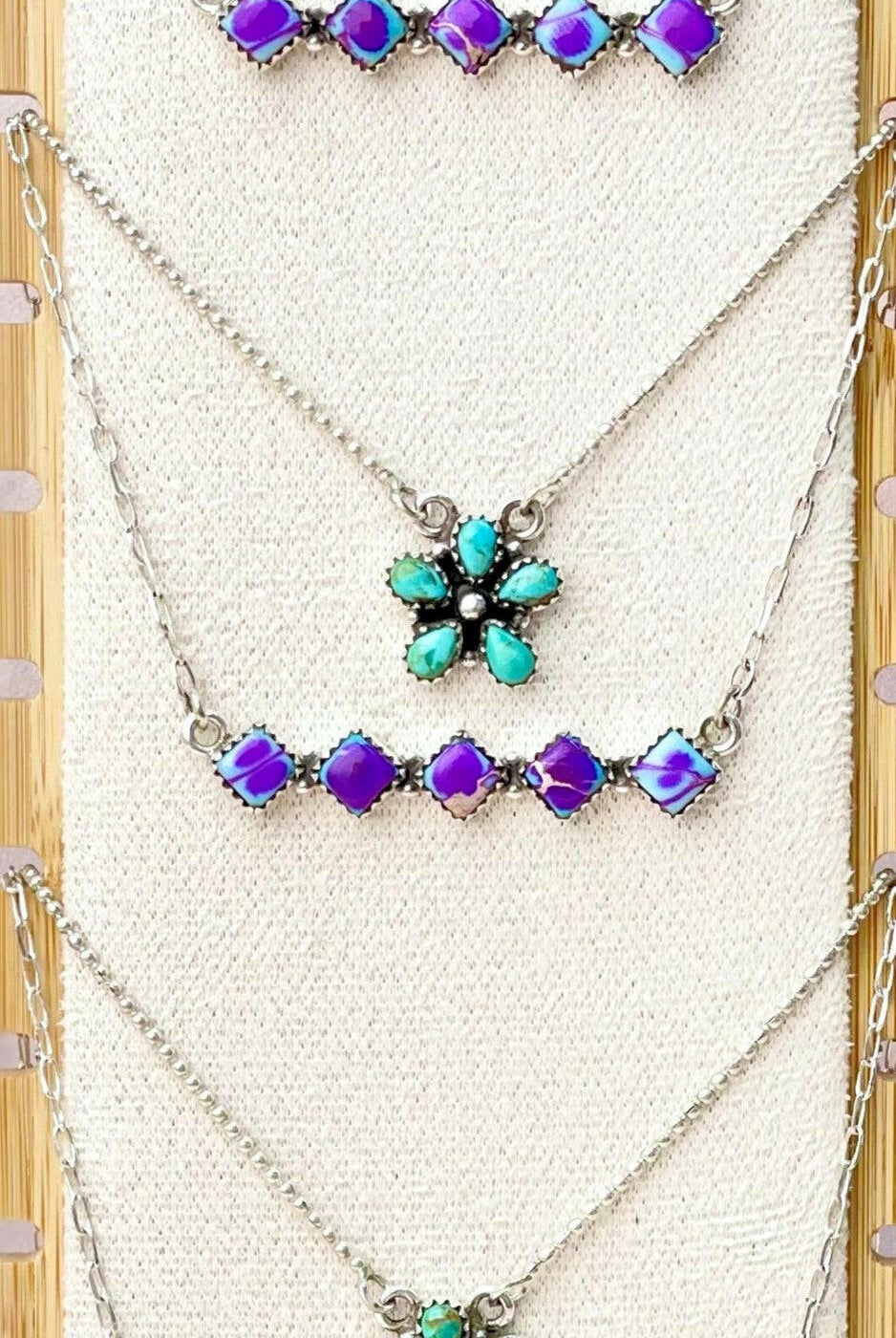Sunlit Bloom and Bar Layered Necklace-Necklaces-Krush Kandy, Women's Online Fashion Boutique Located in Phoenix, Arizona (Scottsdale Area)