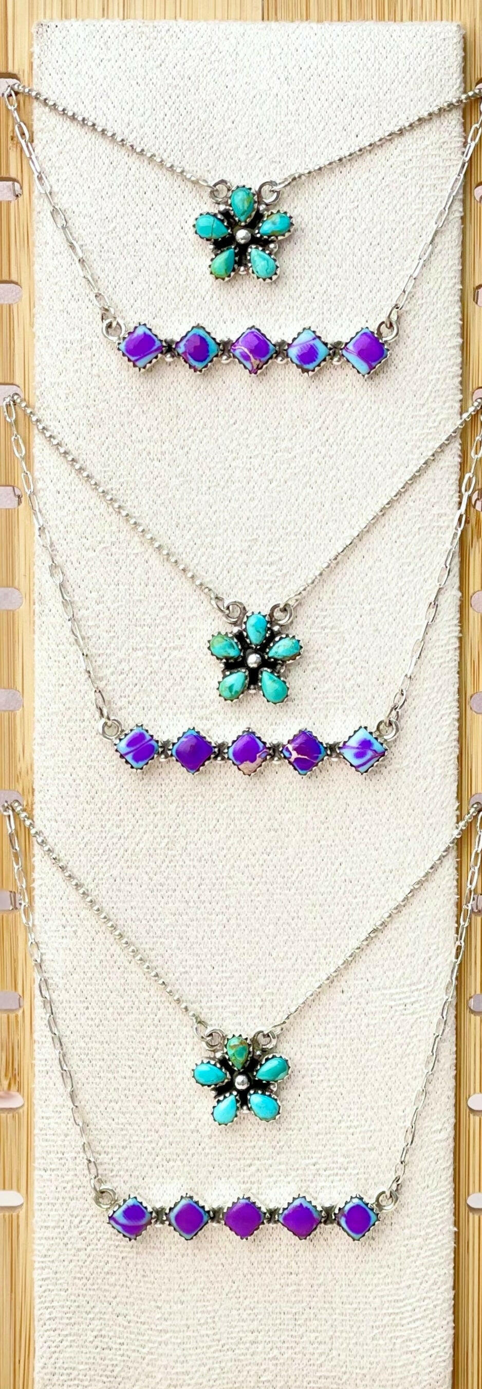 Sunlit Bloom and Bar Layered Necklace-Necklaces-Krush Kandy, Women's Online Fashion Boutique Located in Phoenix, Arizona (Scottsdale Area)