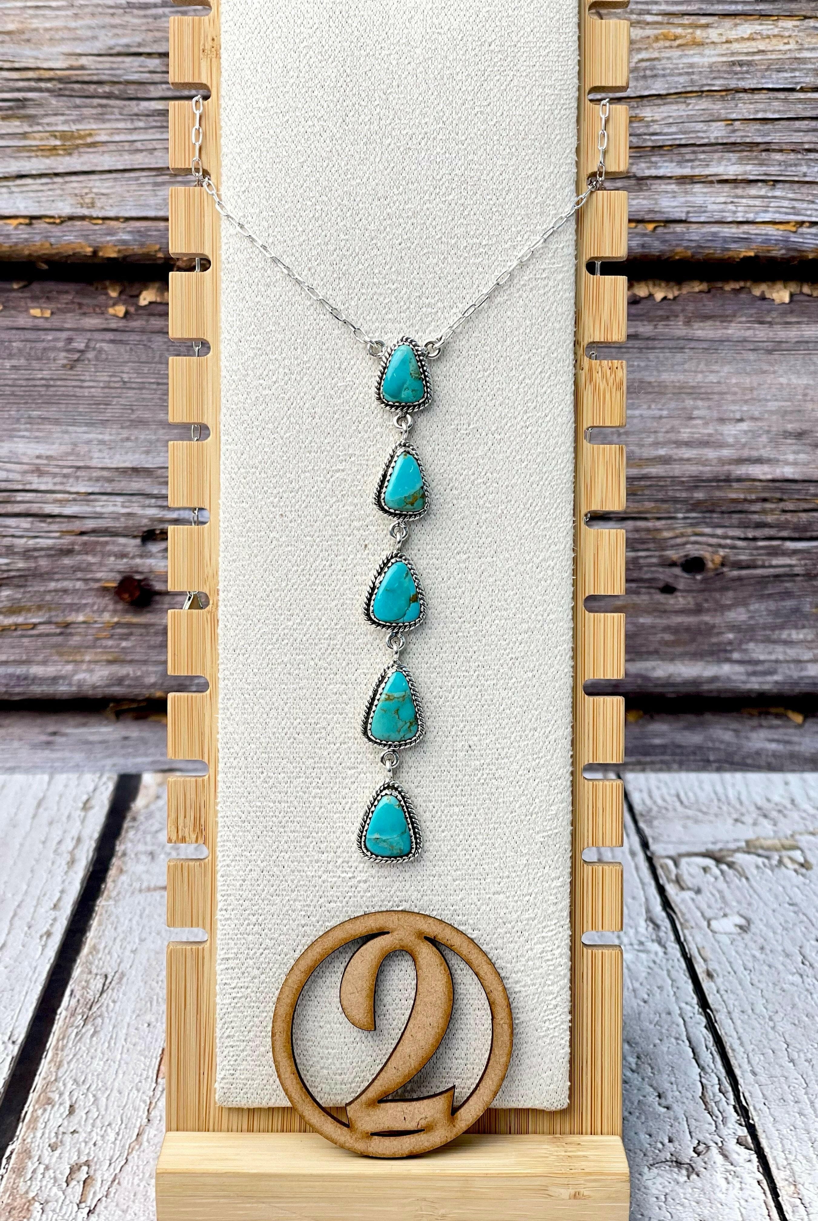 Classic Krush Stone Drop Necklace-Necklaces-Krush Kandy, Women's Online Fashion Boutique Located in Phoenix, Arizona (Scottsdale Area)