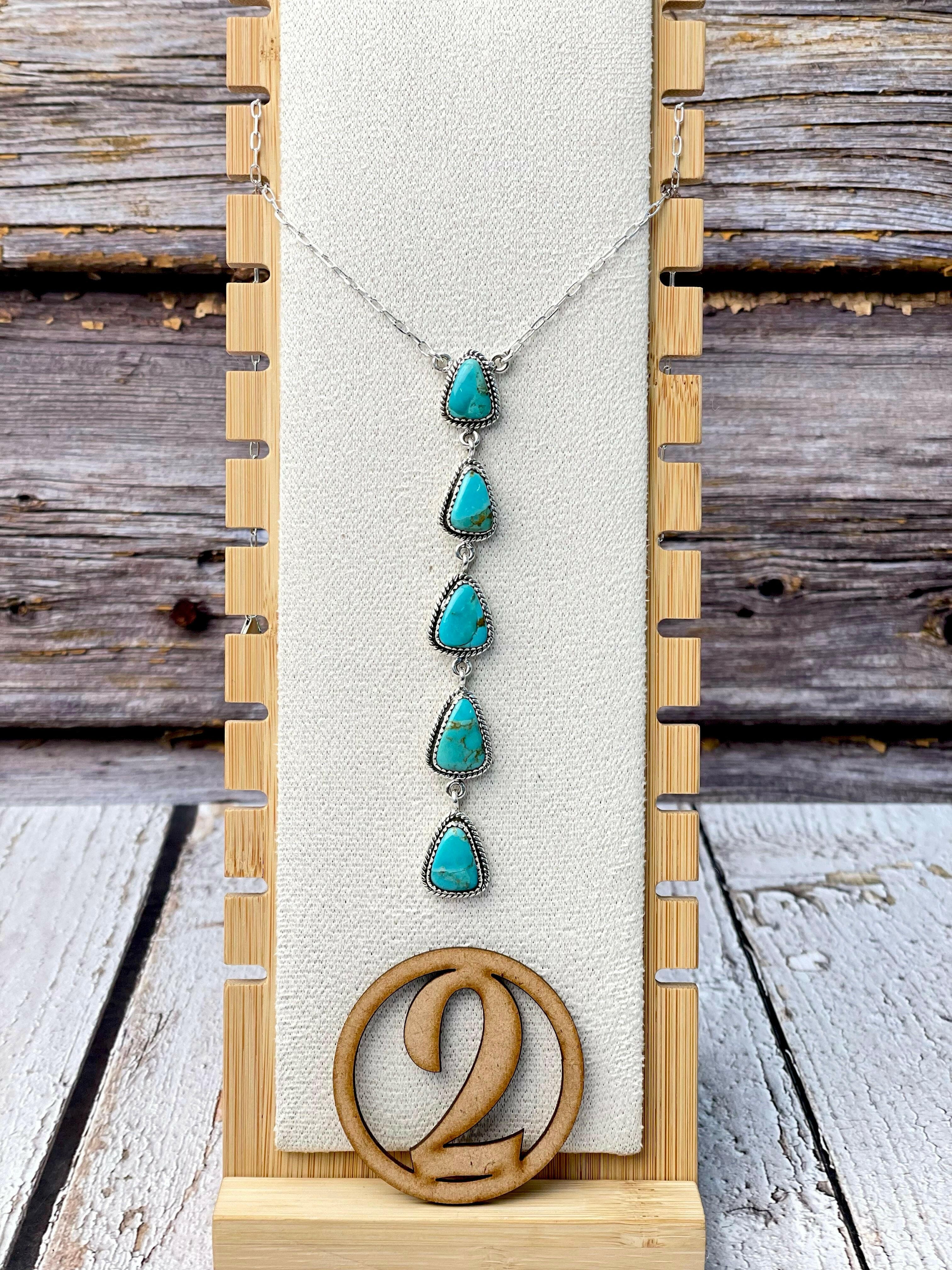 Classic Krush Stone Drop Necklace-Necklaces-Krush Kandy, Women's Online Fashion Boutique Located in Phoenix, Arizona (Scottsdale Area)