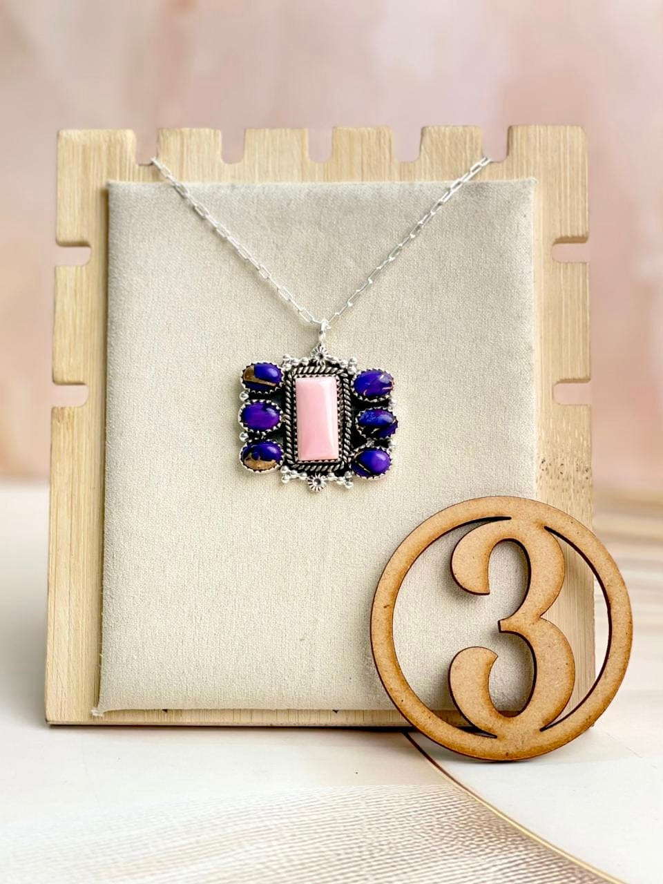 Pink Conch & Berry Dahlia Cluster Necklace-Necklaces-Krush Kandy, Women's Online Fashion Boutique Located in Phoenix, Arizona (Scottsdale Area)