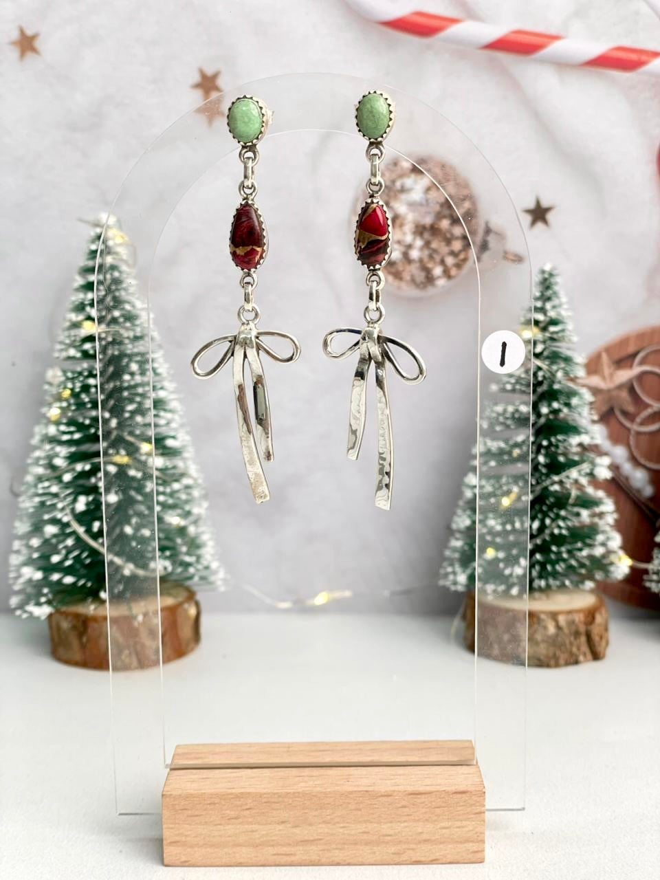 Christmas in Kandyland Charm Drop Studs-Earrings-Krush Kandy, Women's Online Fashion Boutique Located in Phoenix, Arizona (Scottsdale Area)