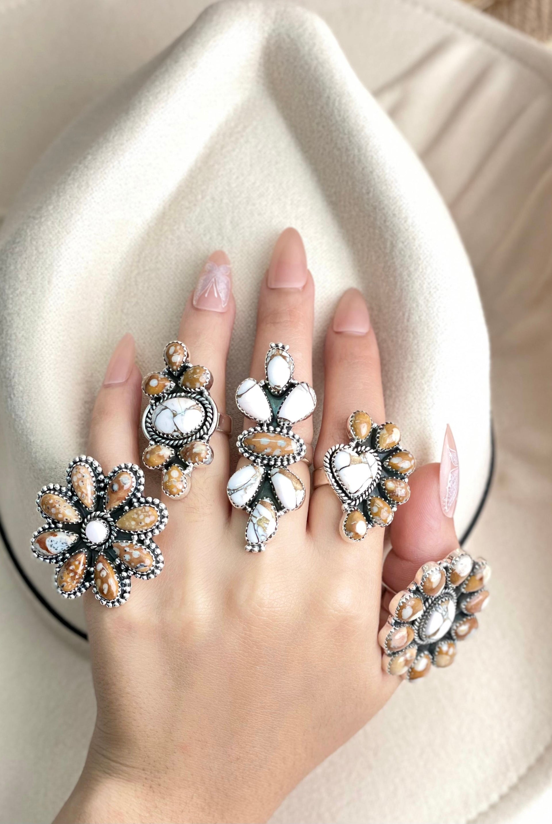 Angel Dahlia & Deer Fawn Rings no2-Rings-Krush Kandy, Women's Online Fashion Boutique Located in Phoenix, Arizona (Scottsdale Area)