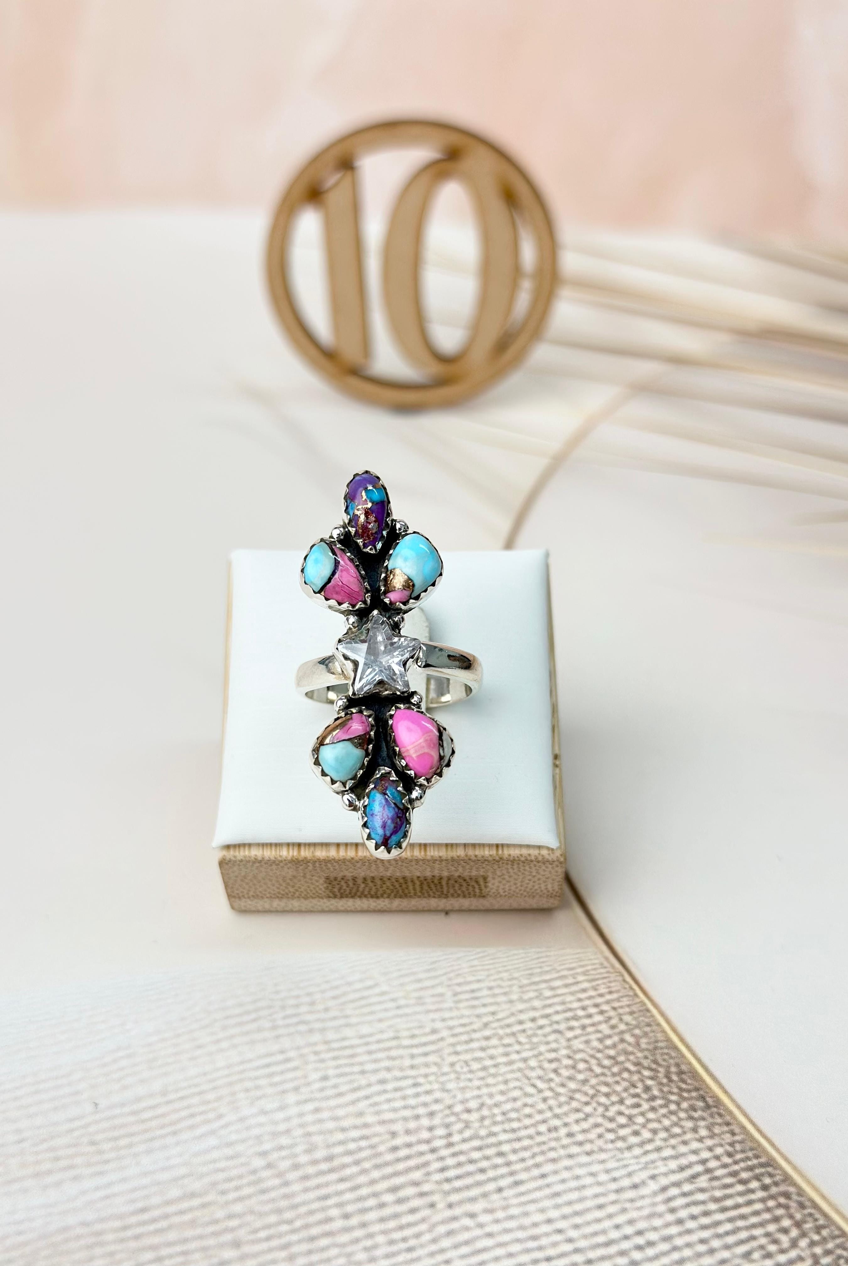 Various Multi Dahlia Ring Clusters-Rings-Krush Kandy, Women's Online Fashion Boutique Located in Phoenix, Arizona (Scottsdale Area)