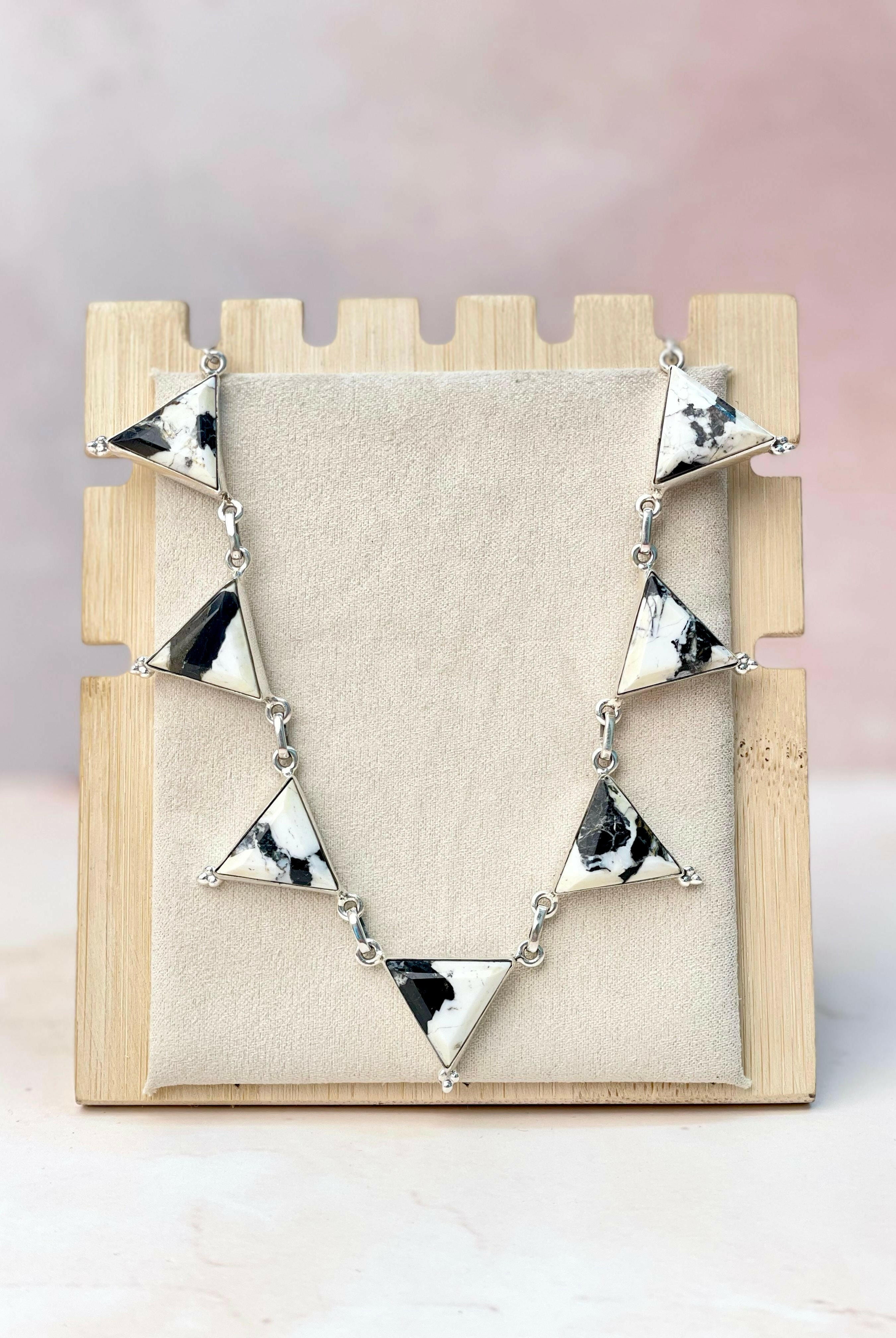 Tiffany's Triangle Necklace-Necklaces-Krush Kandy, Women's Online Fashion Boutique Located in Phoenix, Arizona (Scottsdale Area)