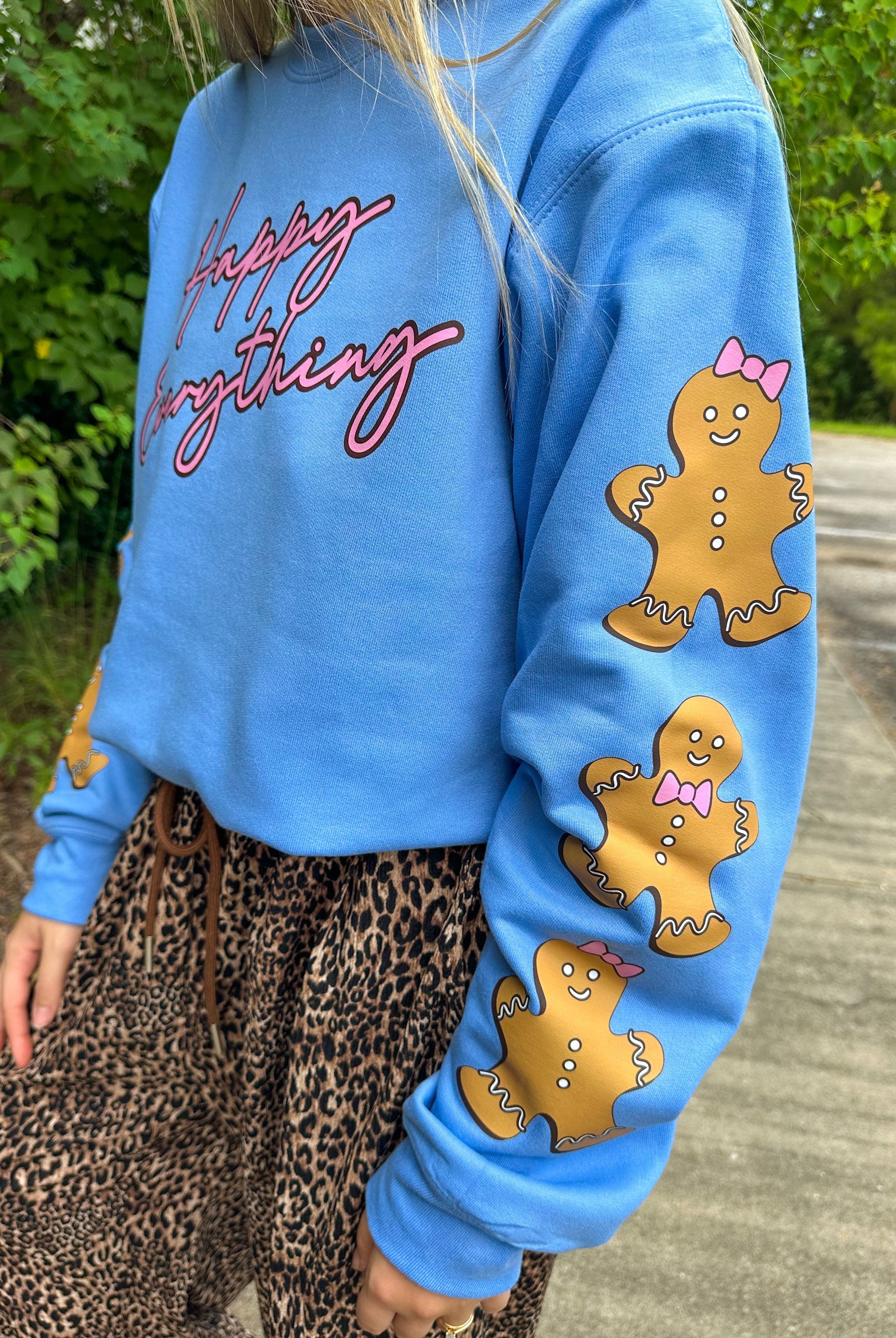 Happy Everything Gingerbread Sweatshirt-Krush Kandy, Women's Online Fashion Boutique Located in Phoenix, Arizona (Scottsdale Area)