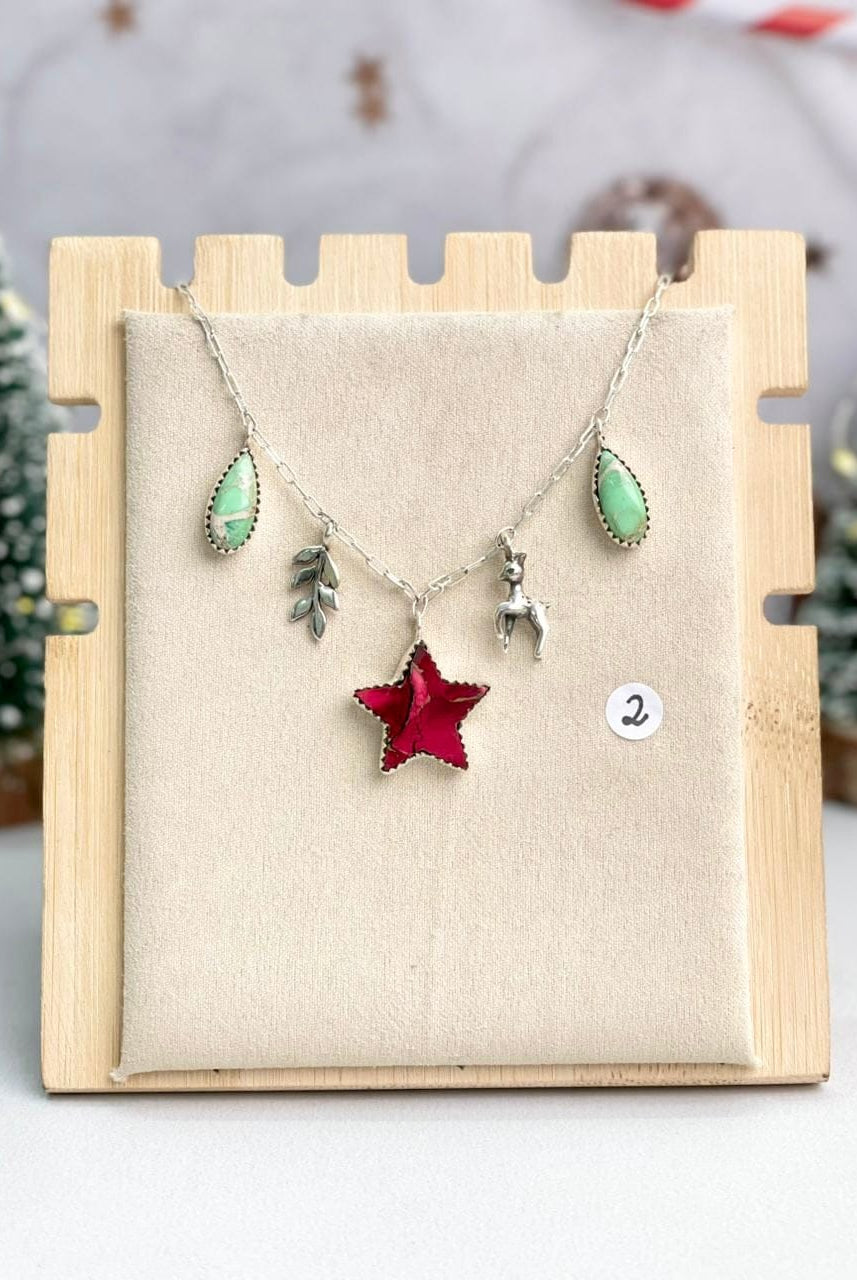 Holiday Charm Necklaces-Necklaces-Krush Kandy, Women's Online Fashion Boutique Located in Phoenix, Arizona (Scottsdale Area)