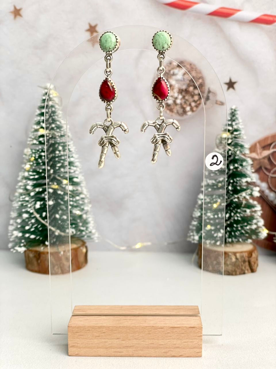Christmas in Kandyland Charm Drop Studs-Earrings-Krush Kandy, Women's Online Fashion Boutique Located in Phoenix, Arizona (Scottsdale Area)