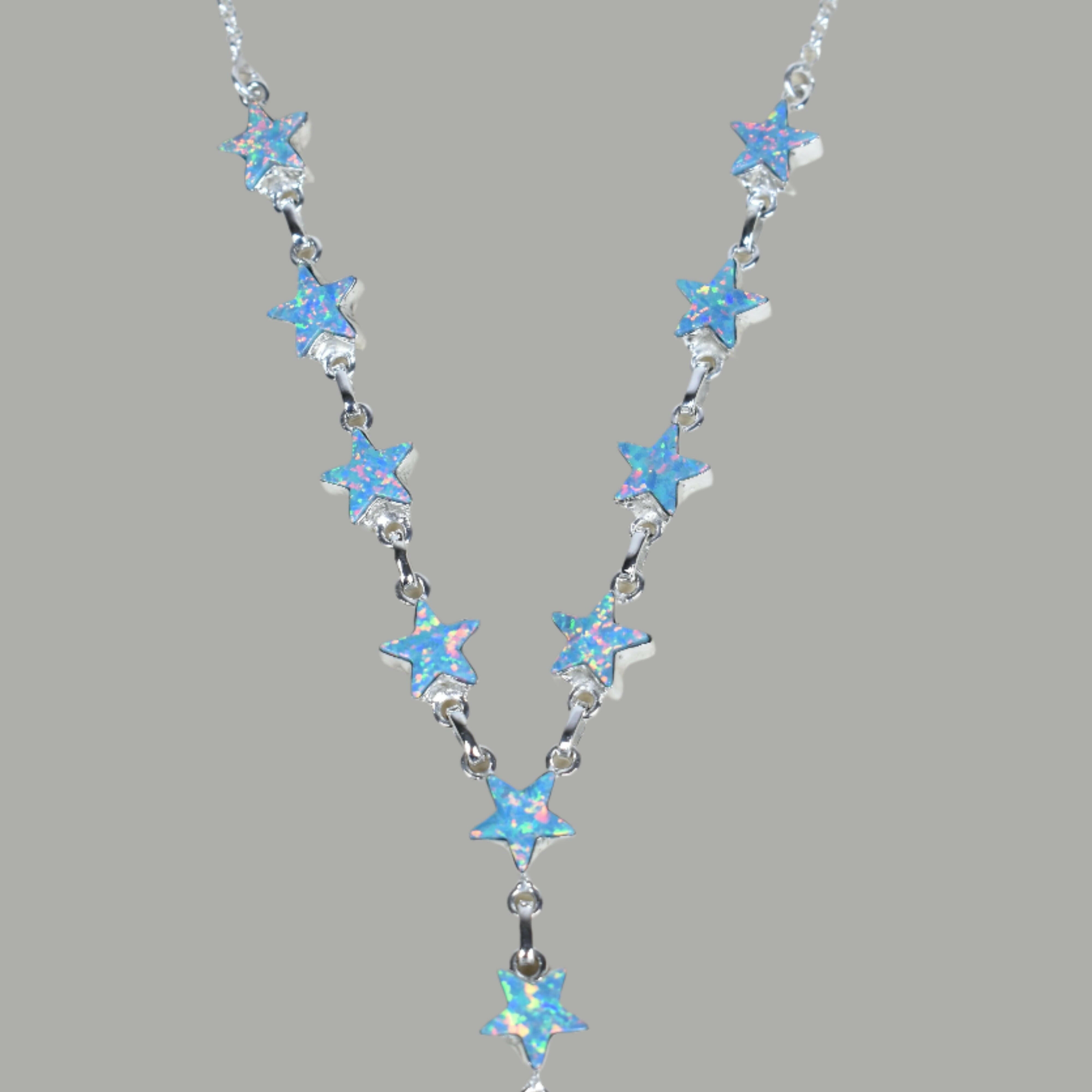 Star Studded Cast Necklace-Chain Necklaces-Krush Kandy, Women's Online Fashion Boutique Located in Phoenix, Arizona (Scottsdale Area)