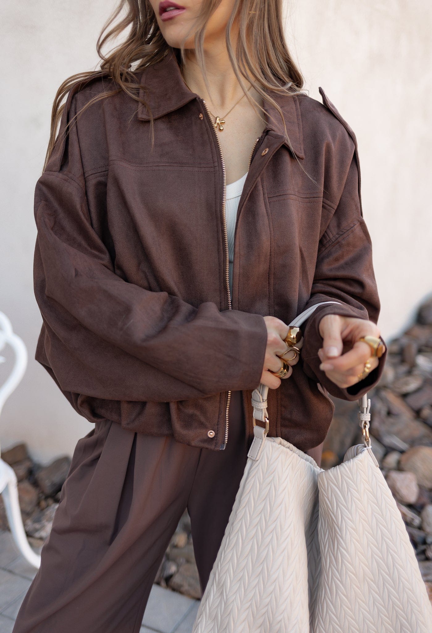 Simply Chic Luxe Suede Jacket-Jackets-Krush Kandy, Women's Online Fashion Boutique Located in Phoenix, Arizona (Scottsdale Area)