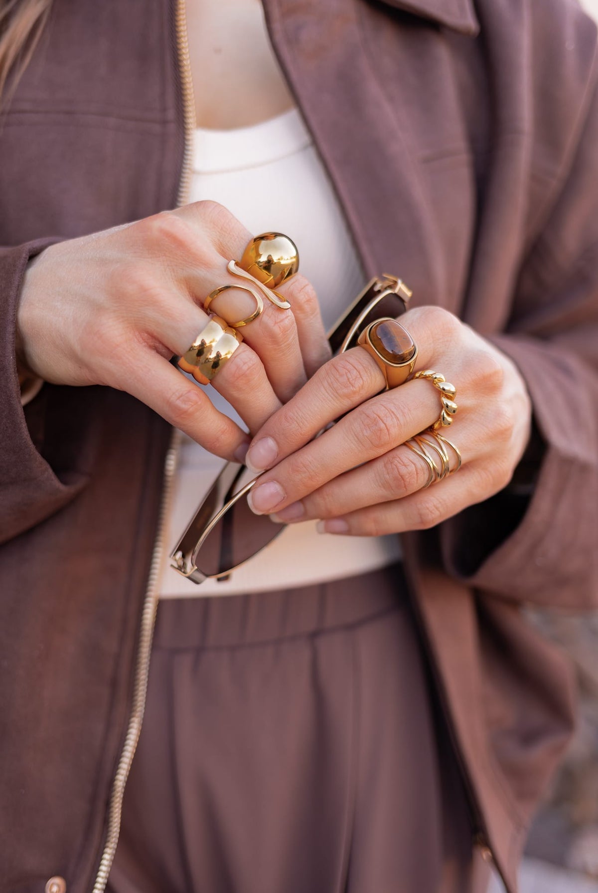 Stainless Steel Irregular Minimalist Band Ring-Jewelry-Krush Kandy, Women's Online Fashion Boutique Located in Phoenix, Arizona (Scottsdale Area)