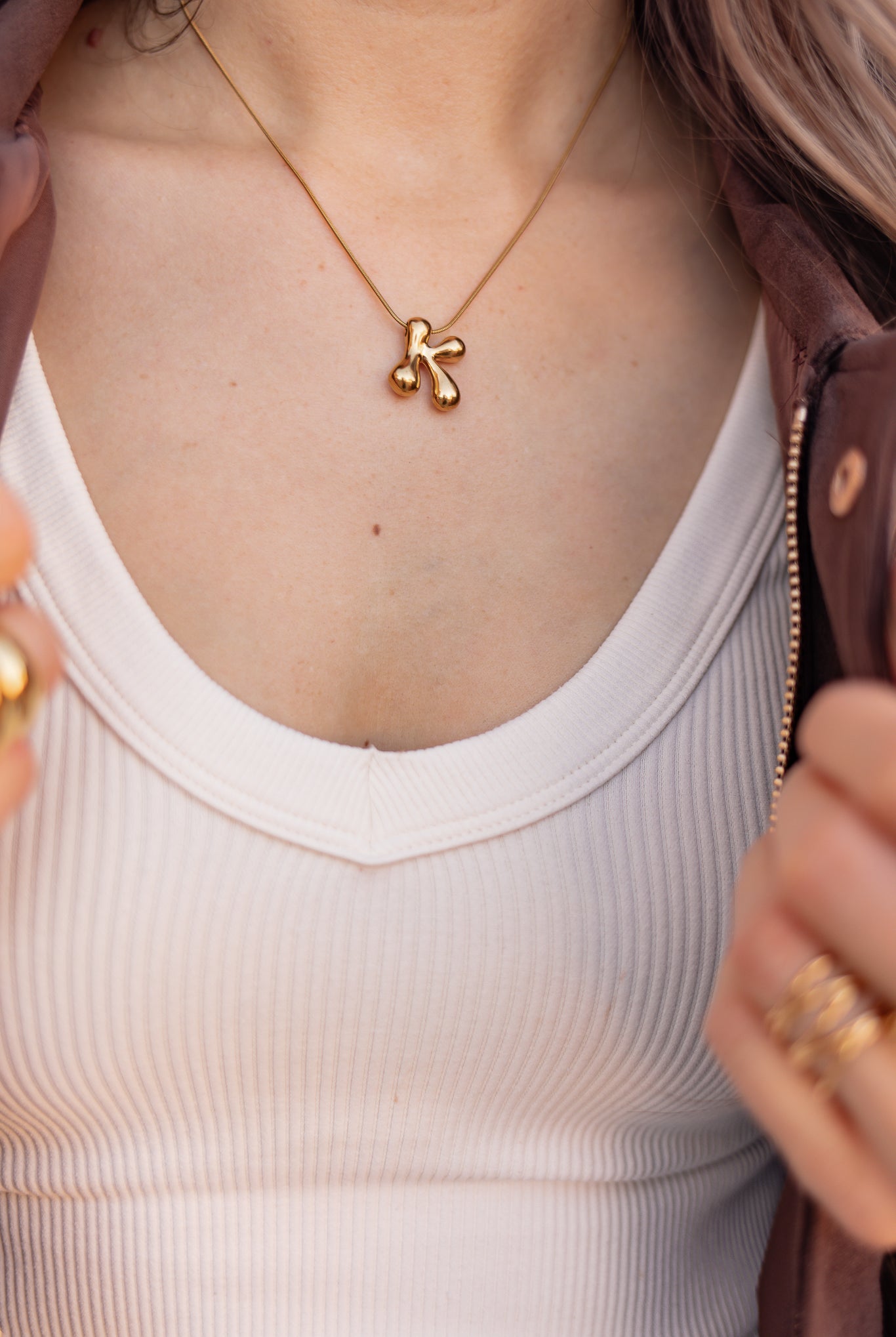 Stainless Steel Letter Minimalist Necklace-Jewelry-Krush Kandy, Women's Online Fashion Boutique Located in Phoenix, Arizona (Scottsdale Area)
