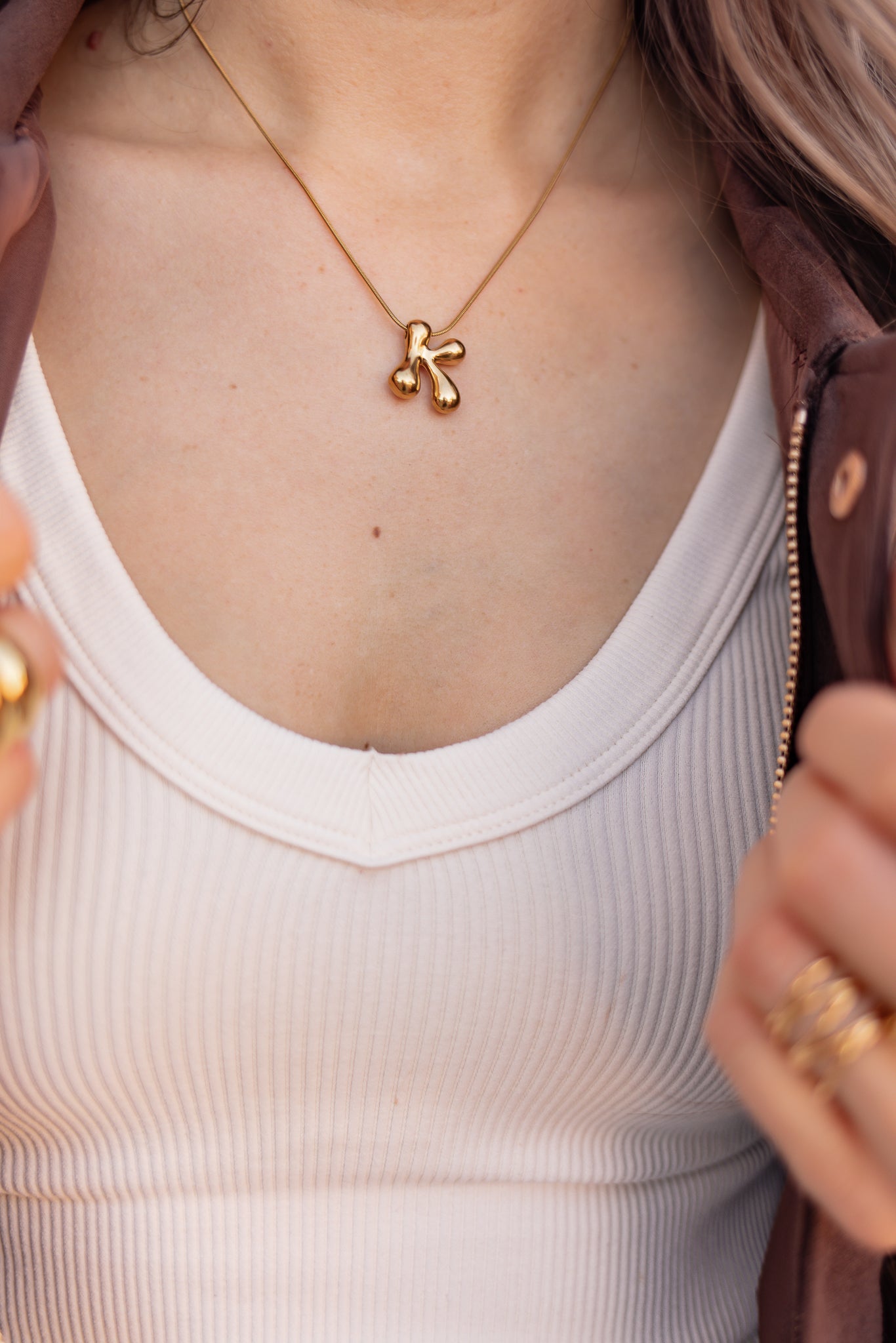 Stainless Steel Letter Minimalist Necklace-Jewelry-Krush Kandy, Women's Online Fashion Boutique Located in Phoenix, Arizona (Scottsdale Area)