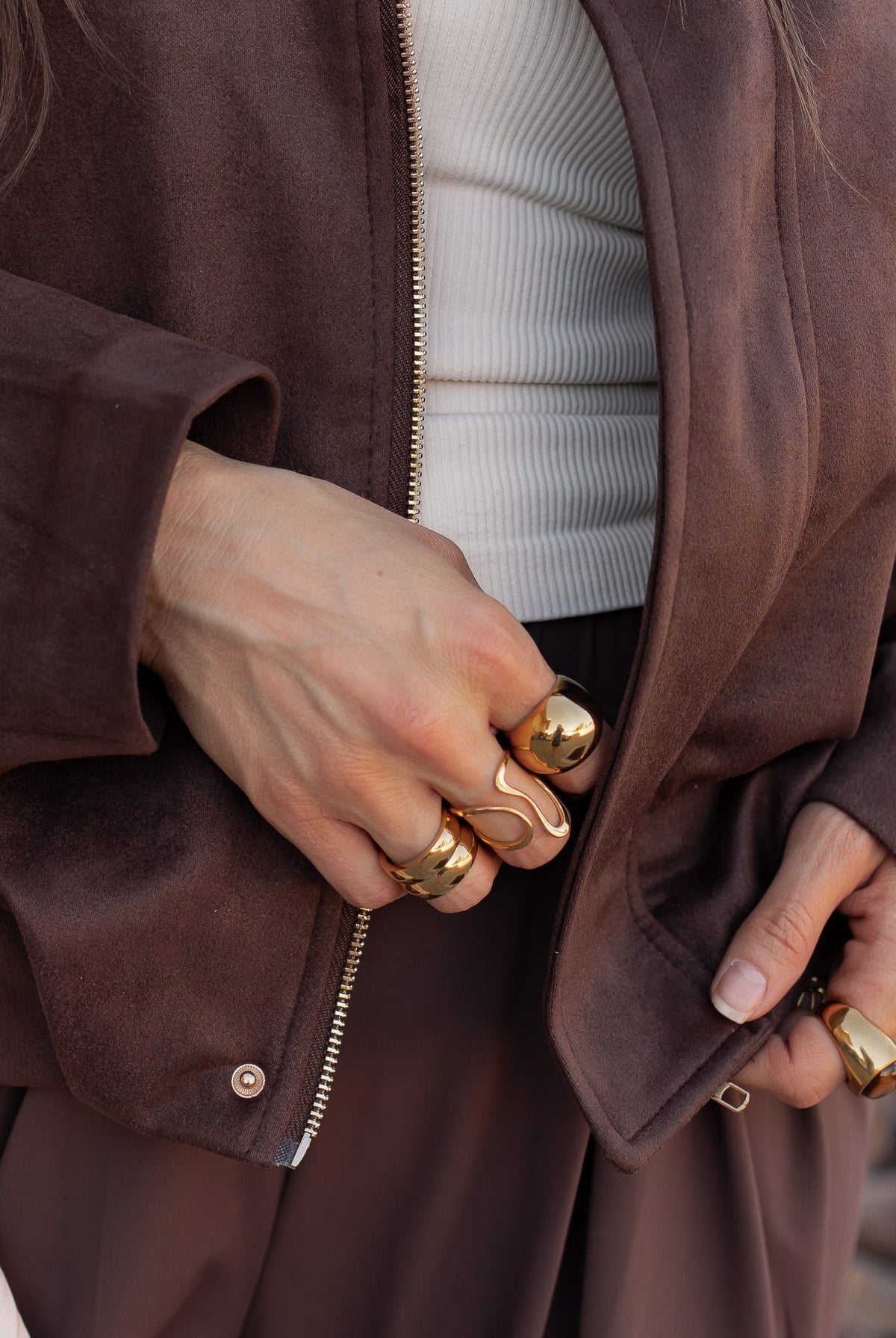 Stainless Steel Irregular Minimalist Band Ring-Jewelry-Krush Kandy, Women's Online Fashion Boutique Located in Phoenix, Arizona (Scottsdale Area)