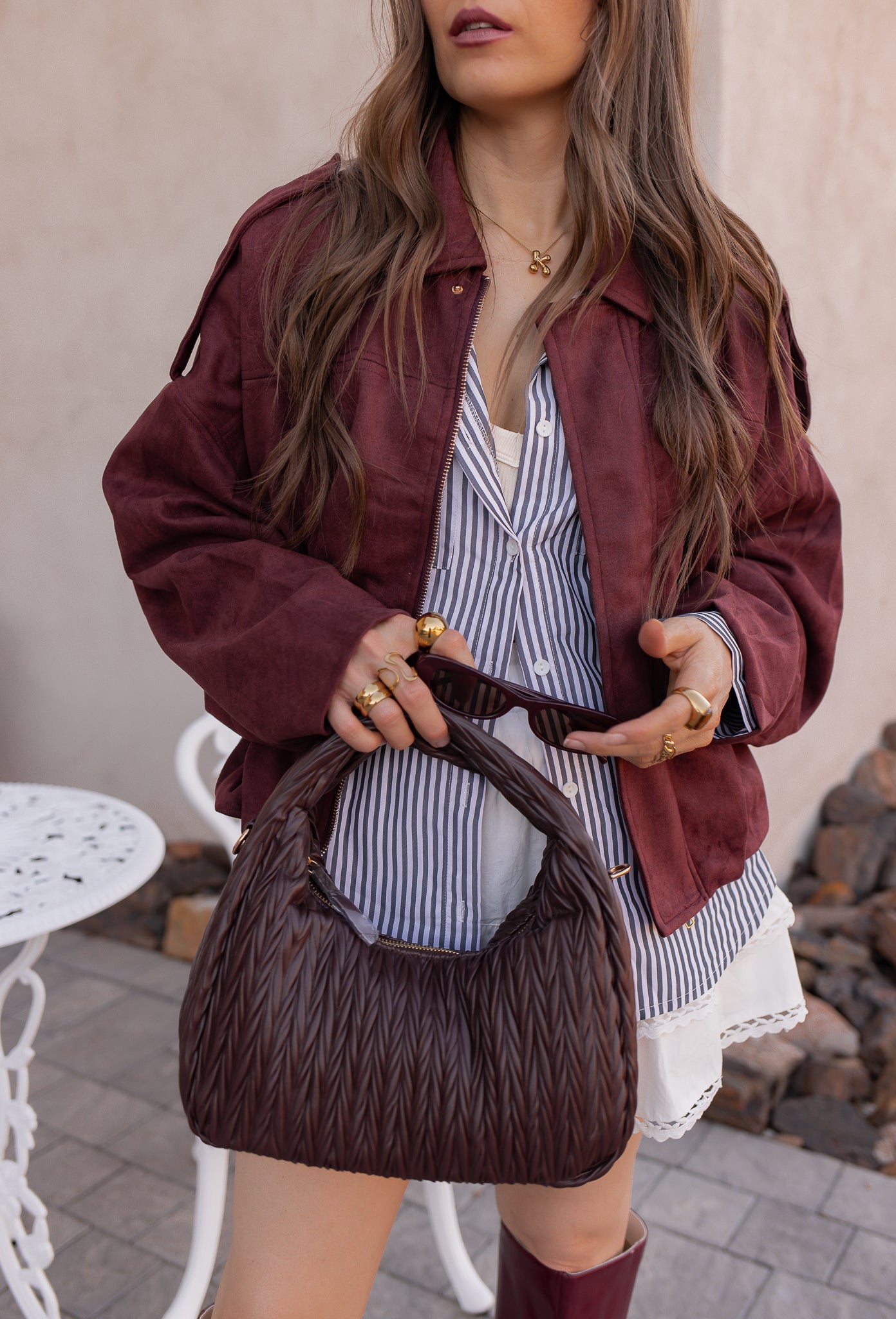 Simply Chic Luxe Suede Jacket-Jackets-Krush Kandy, Women's Online Fashion Boutique Located in Phoenix, Arizona (Scottsdale Area)