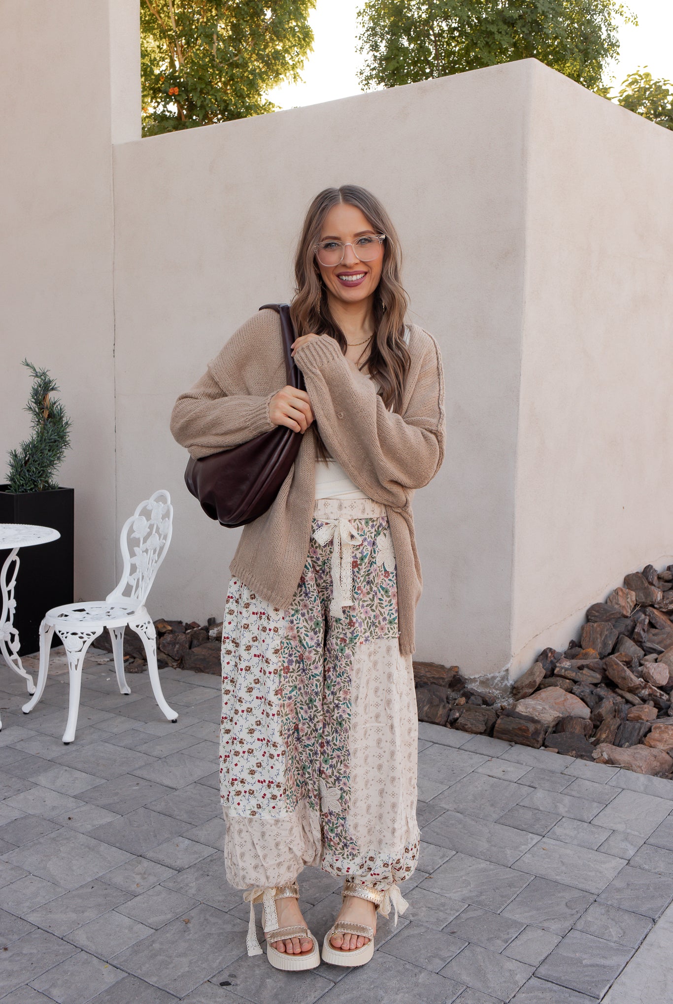 POL Boho Patchwork Crochet Wide-Leg Pants-Pants-Krush Kandy, Women's Online Fashion Boutique Located in Phoenix, Arizona (Scottsdale Area)