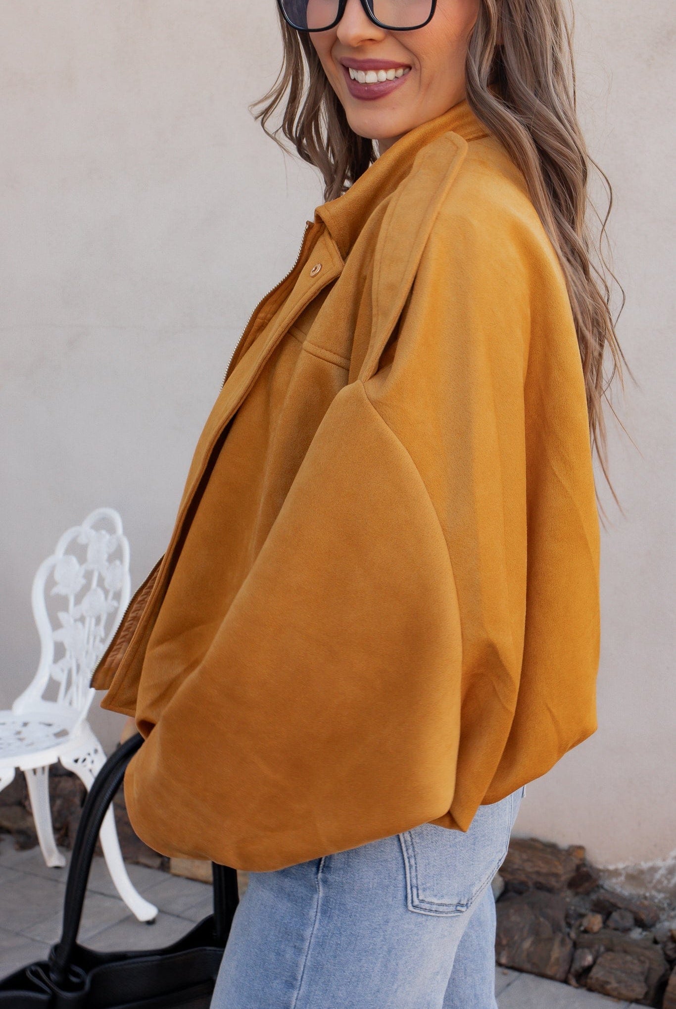 Simply Chic Luxe Suede Jacket-Jackets-Krush Kandy, Women's Online Fashion Boutique Located in Phoenix, Arizona (Scottsdale Area)