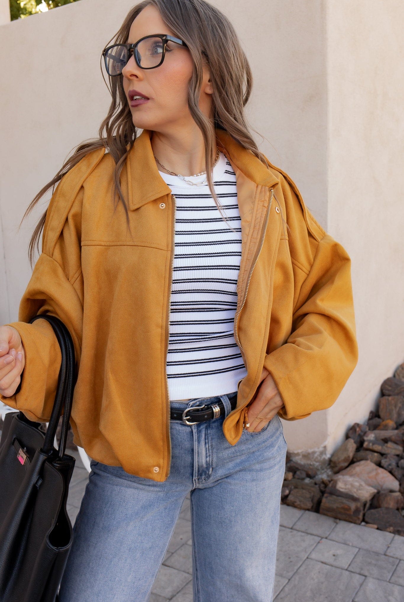 Simply Chic Luxe Suede Jacket-Jackets-Krush Kandy, Women's Online Fashion Boutique Located in Phoenix, Arizona (Scottsdale Area)