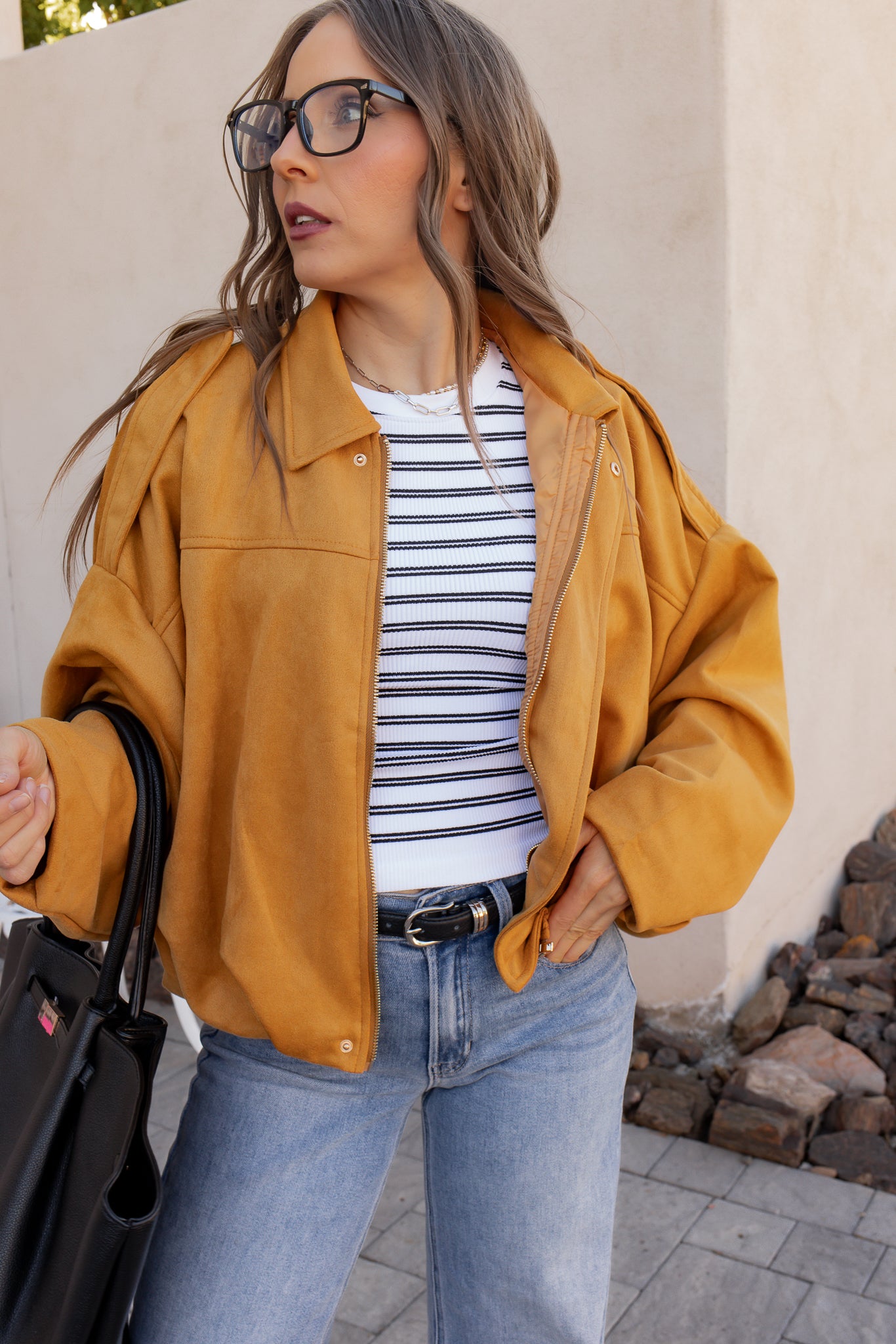 Simply Chic Luxe Suede Jacket-Jackets-Krush Kandy, Women's Online Fashion Boutique Located in Phoenix, Arizona (Scottsdale Area)