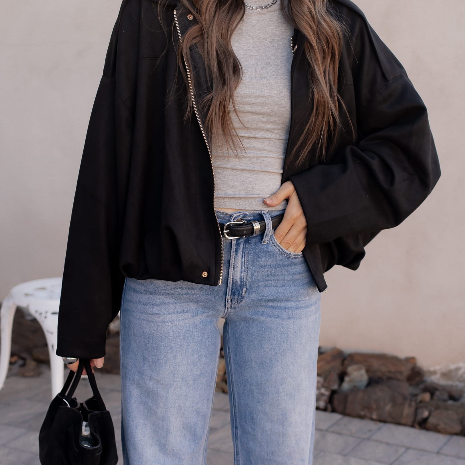 Simply Chic Luxe Suede Jacket-Jackets-Krush Kandy, Women's Online Fashion Boutique Located in Phoenix, Arizona (Scottsdale Area)