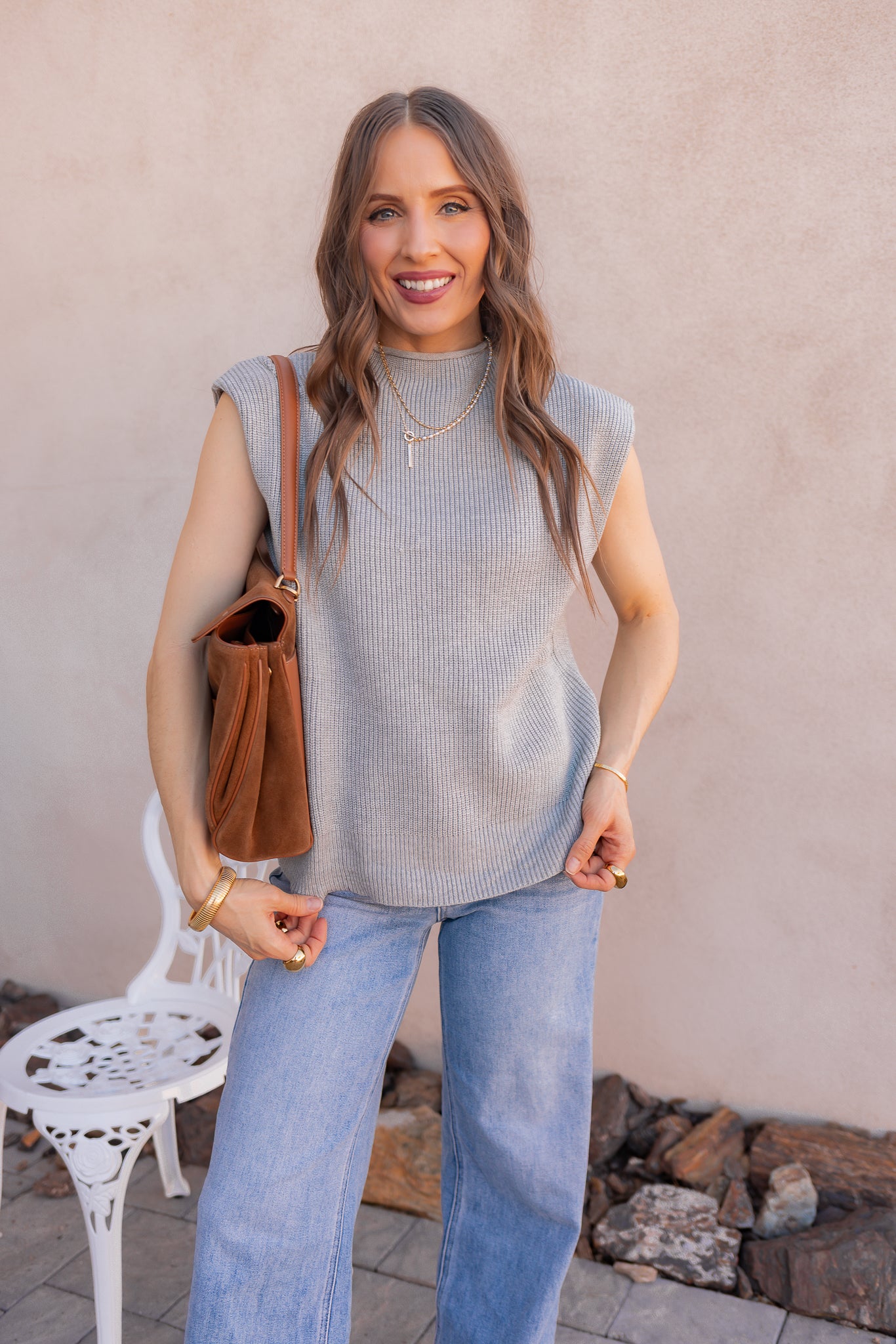 Lunet Sleeveless Sweater-Tops-Krush Kandy, Women's Online Fashion Boutique Located in Phoenix, Arizona (Scottsdale Area)