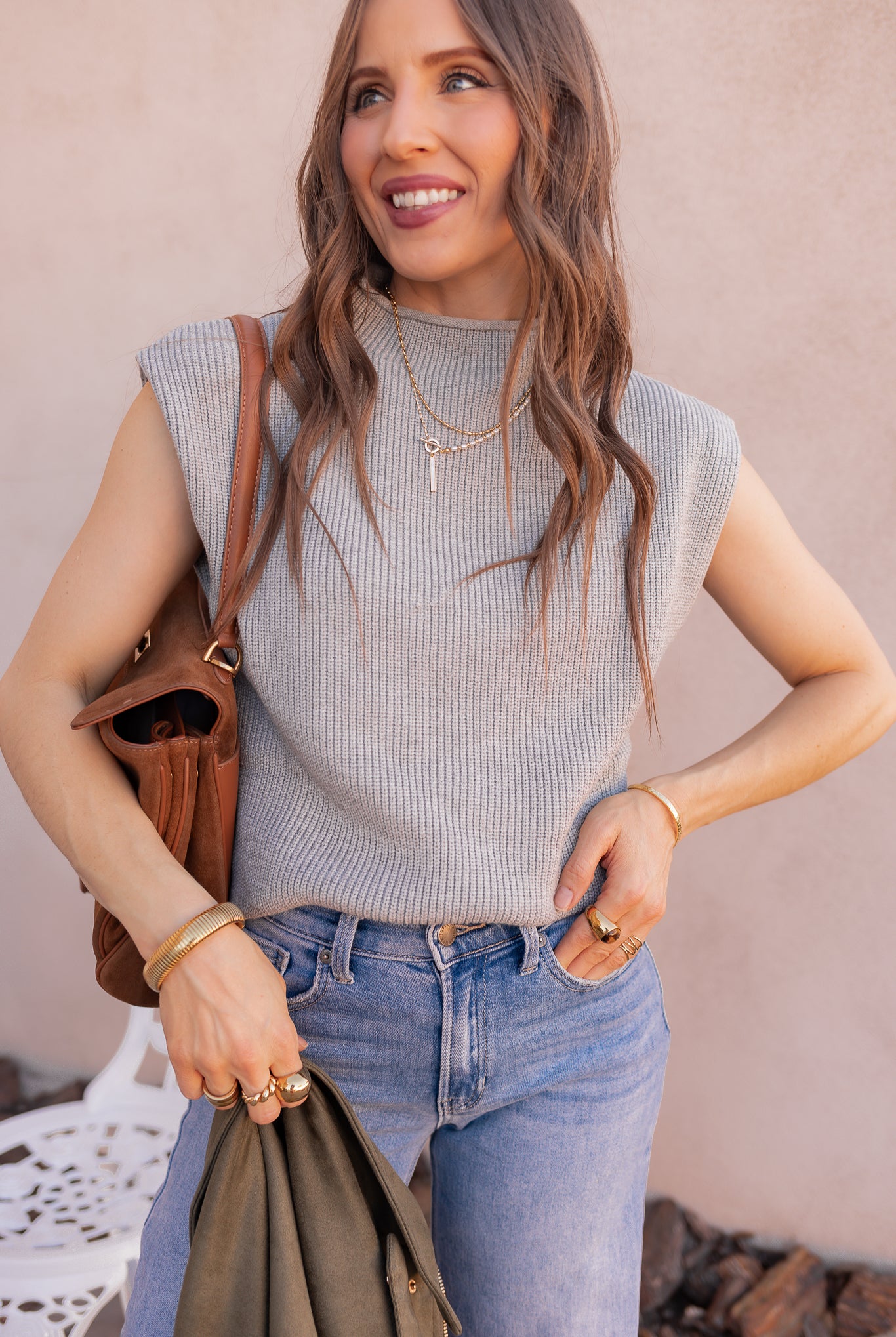 Lunet Sleeveless Sweater-Tops-Krush Kandy, Women's Online Fashion Boutique Located in Phoenix, Arizona (Scottsdale Area)